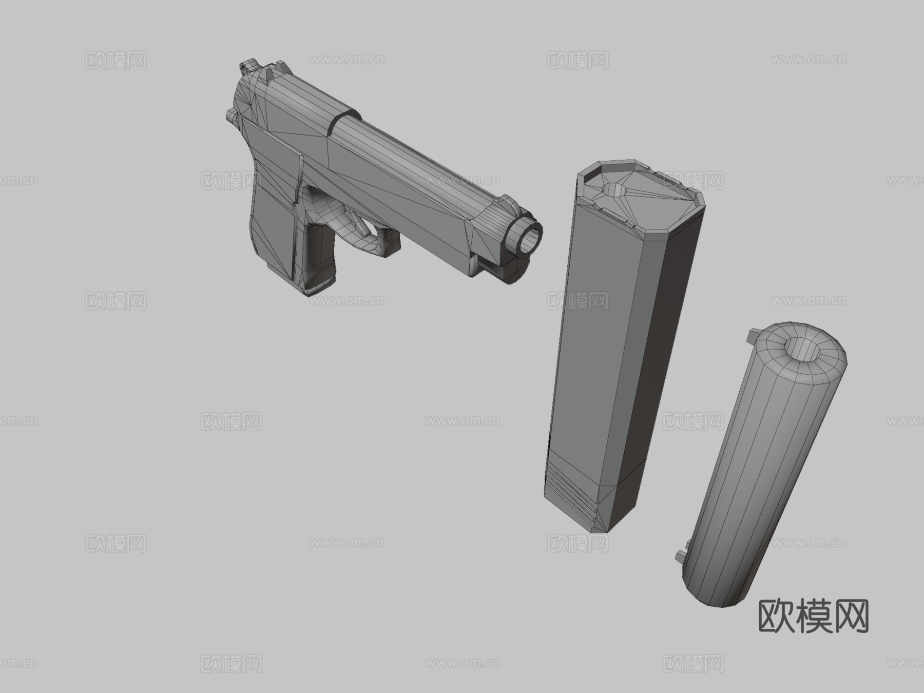 伯莱塔M93d模型
