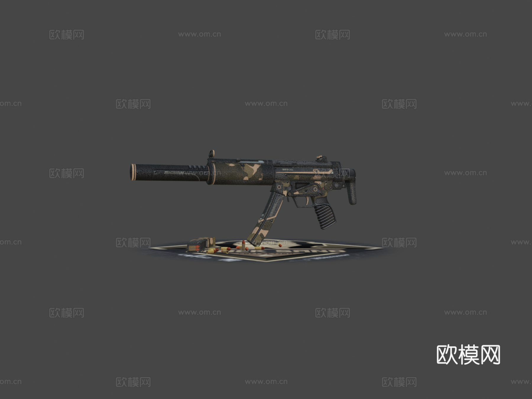 MP5-SD黑沙3d模型