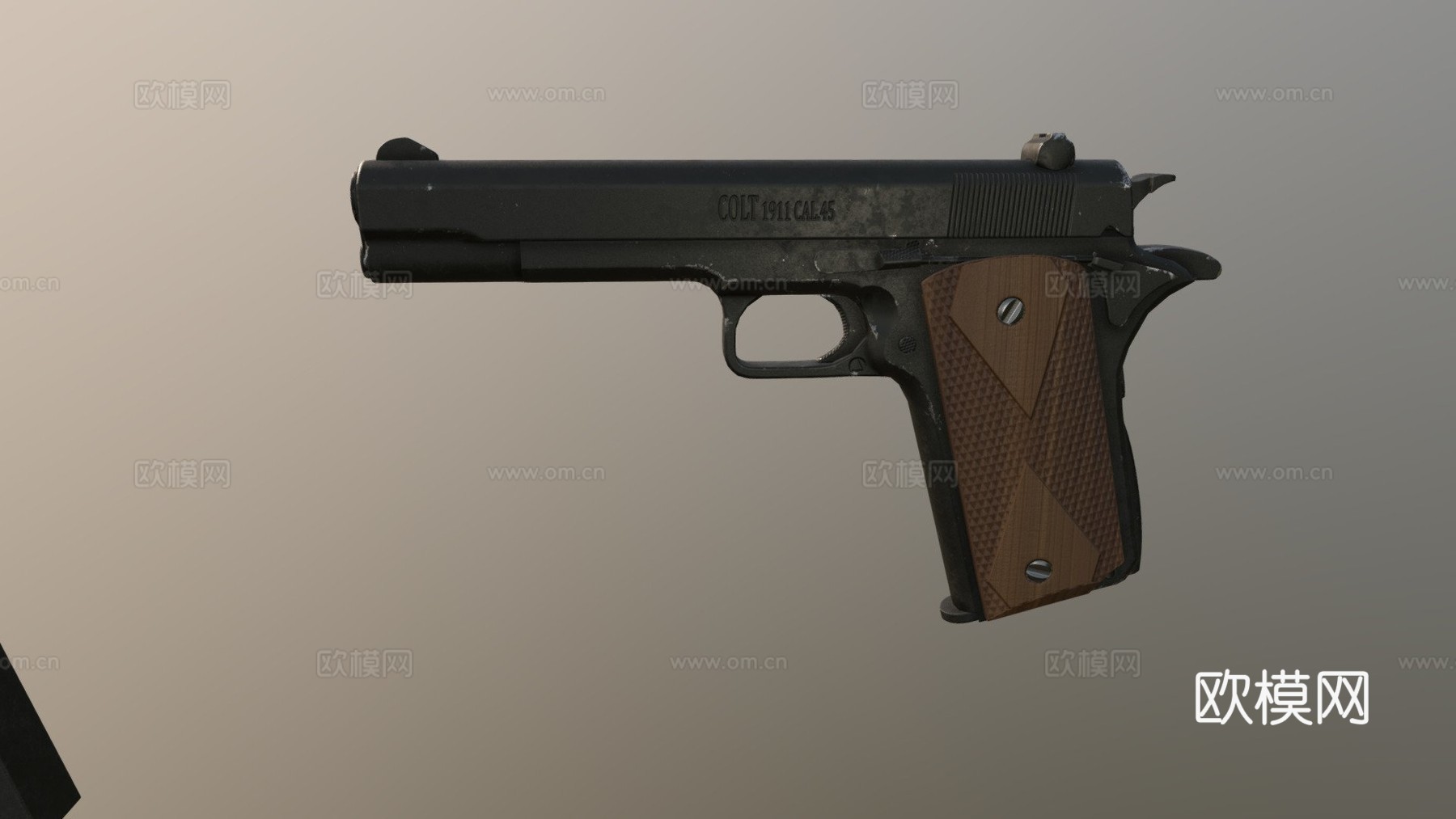 柯尔特M19113d模型