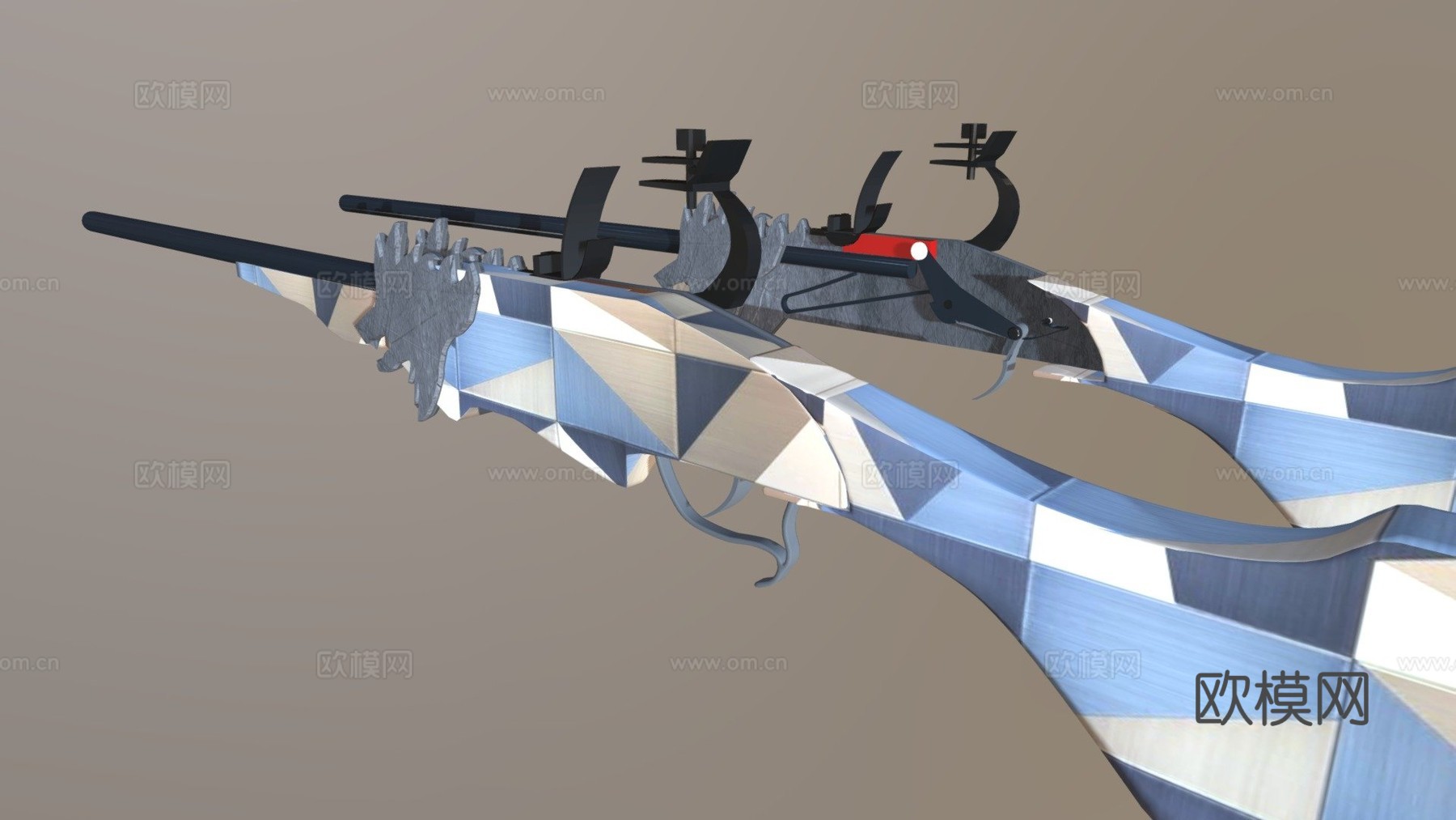 随机燧发枪3d模型