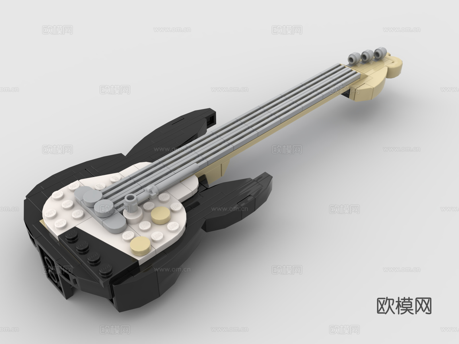 乐高 LEGO 玩具 积木 乐器 吉他3d模型