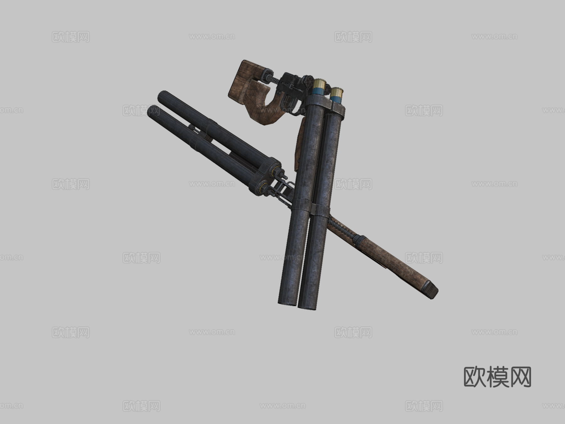 地铁2033双管霰弹枪(同人作品)3d模型
