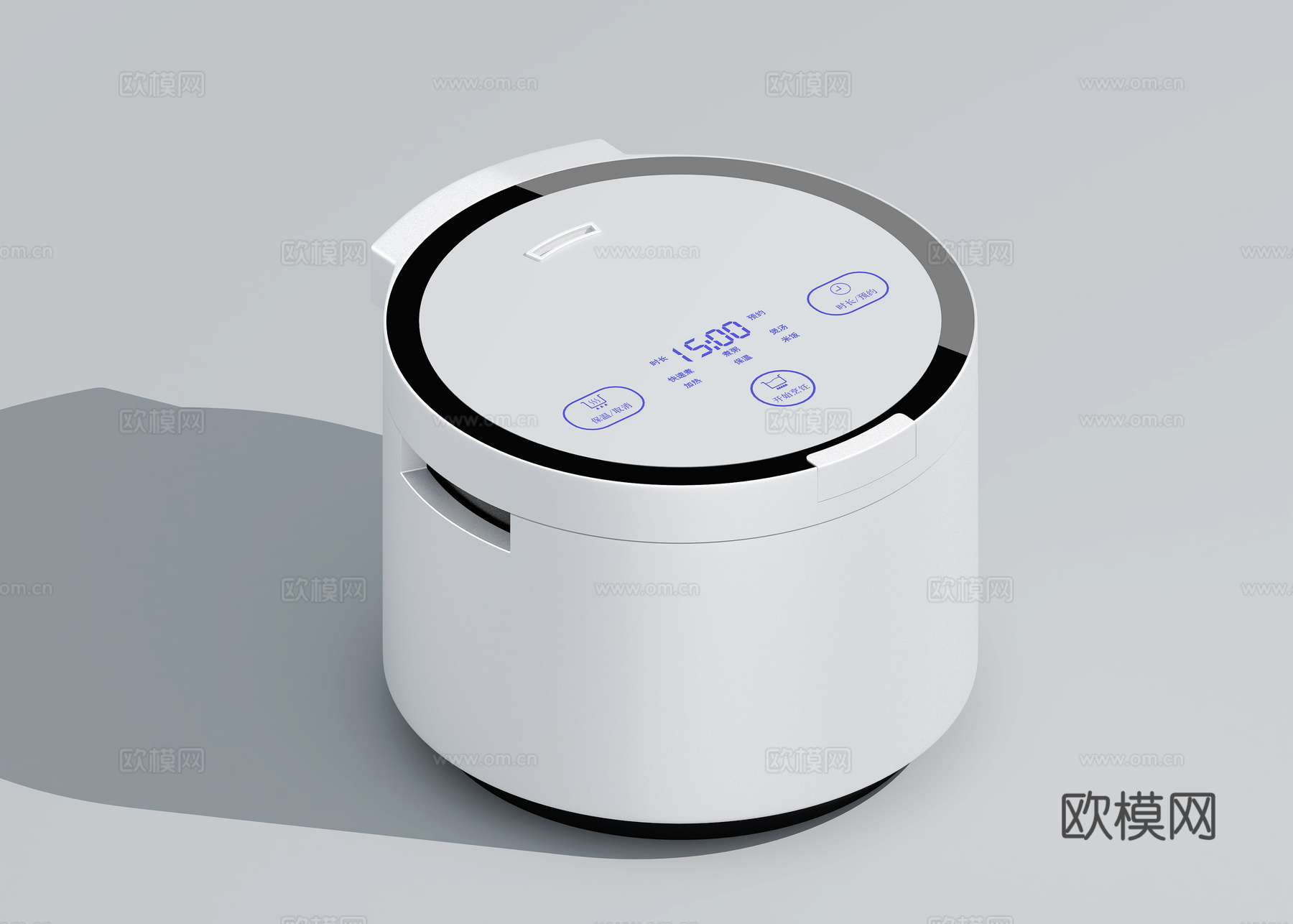 现代电饭煲 家用电器3d模型