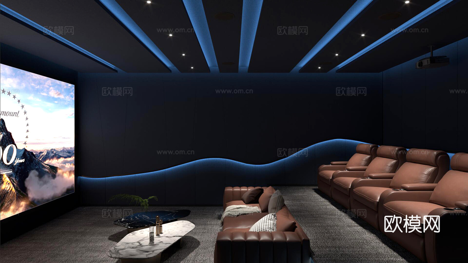 影音室3d模型