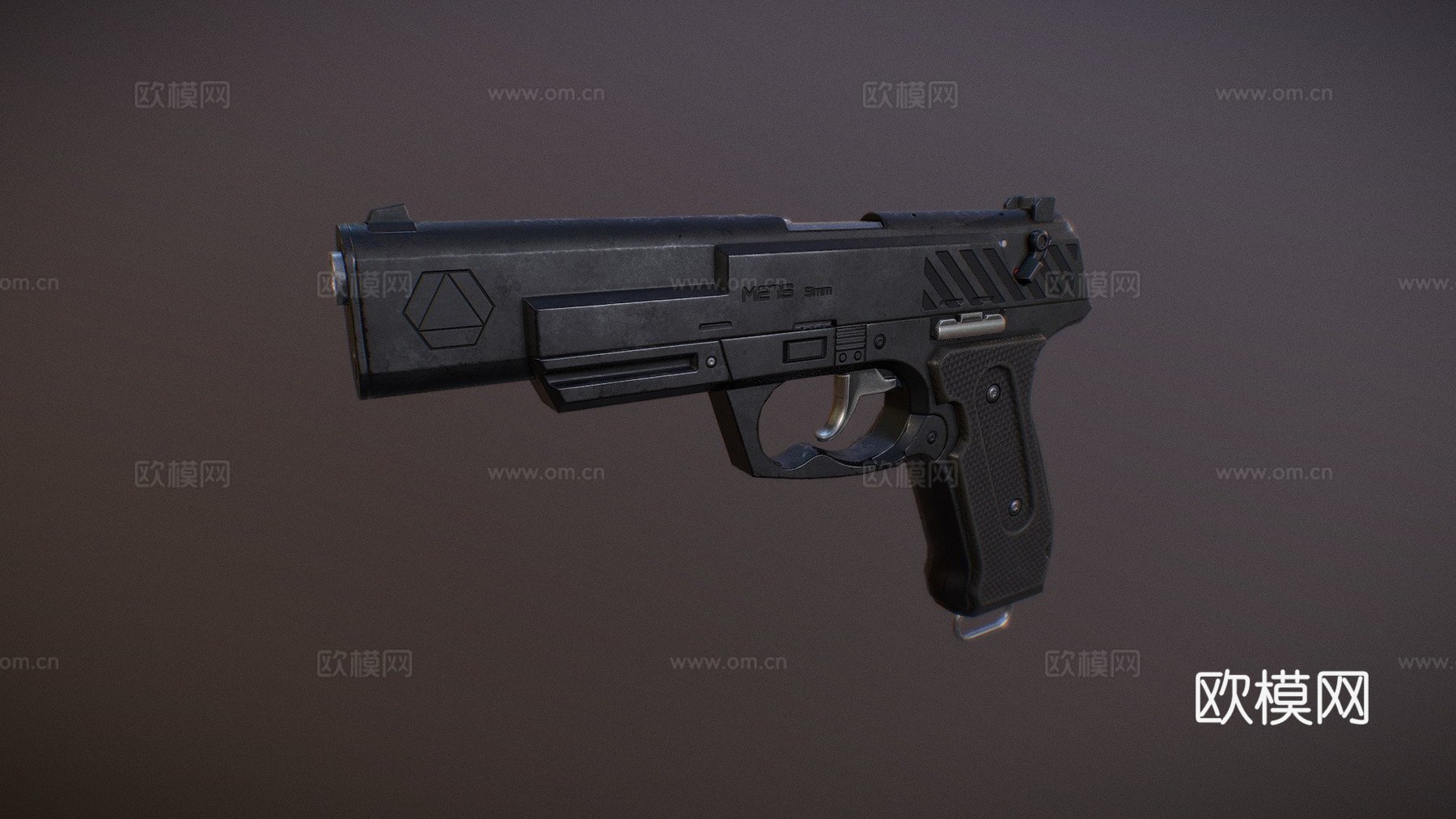 M27S自动手枪3d模型