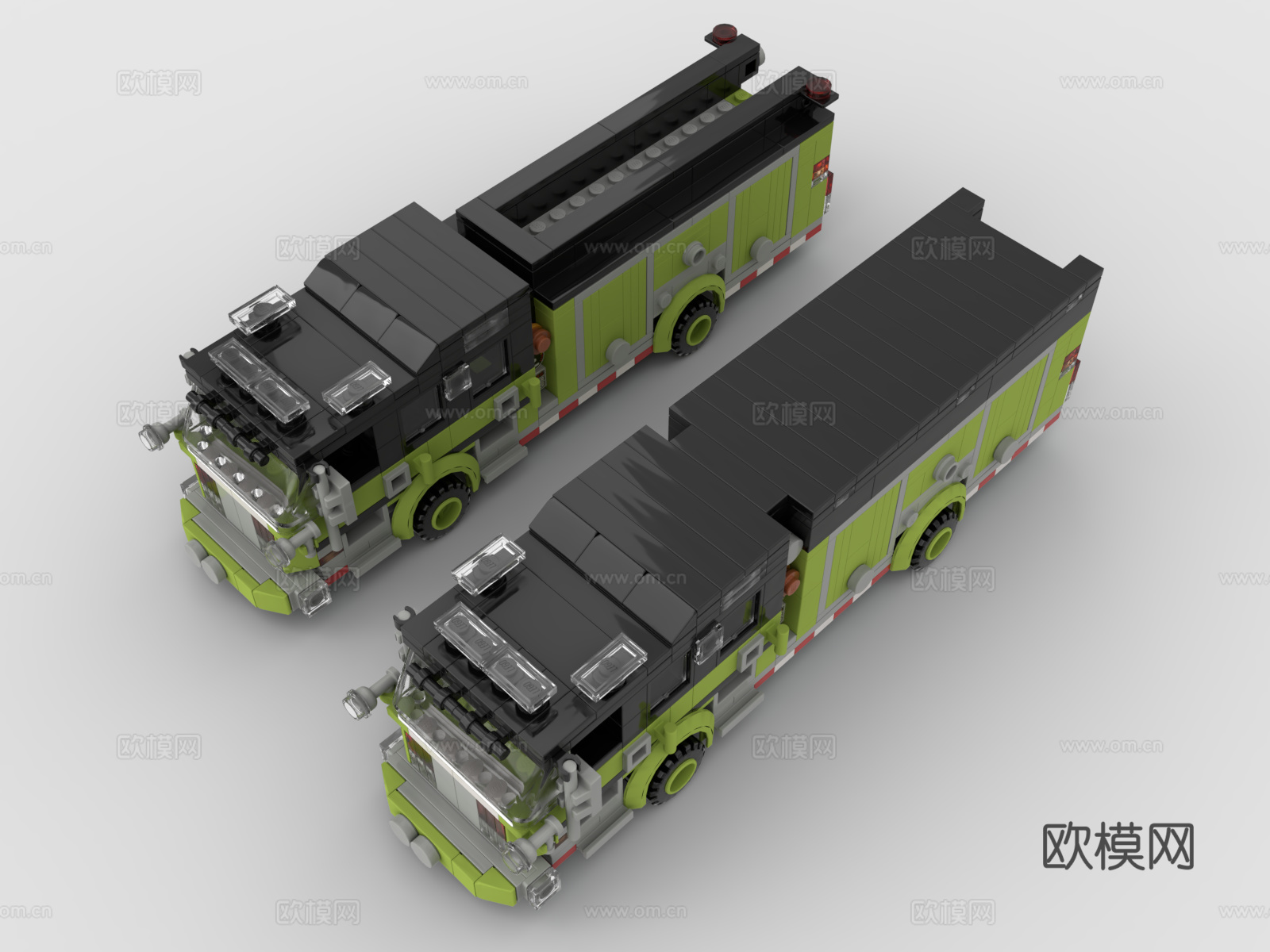 乐高 LEGO 玩具 积木 工程车 土方车3d模型