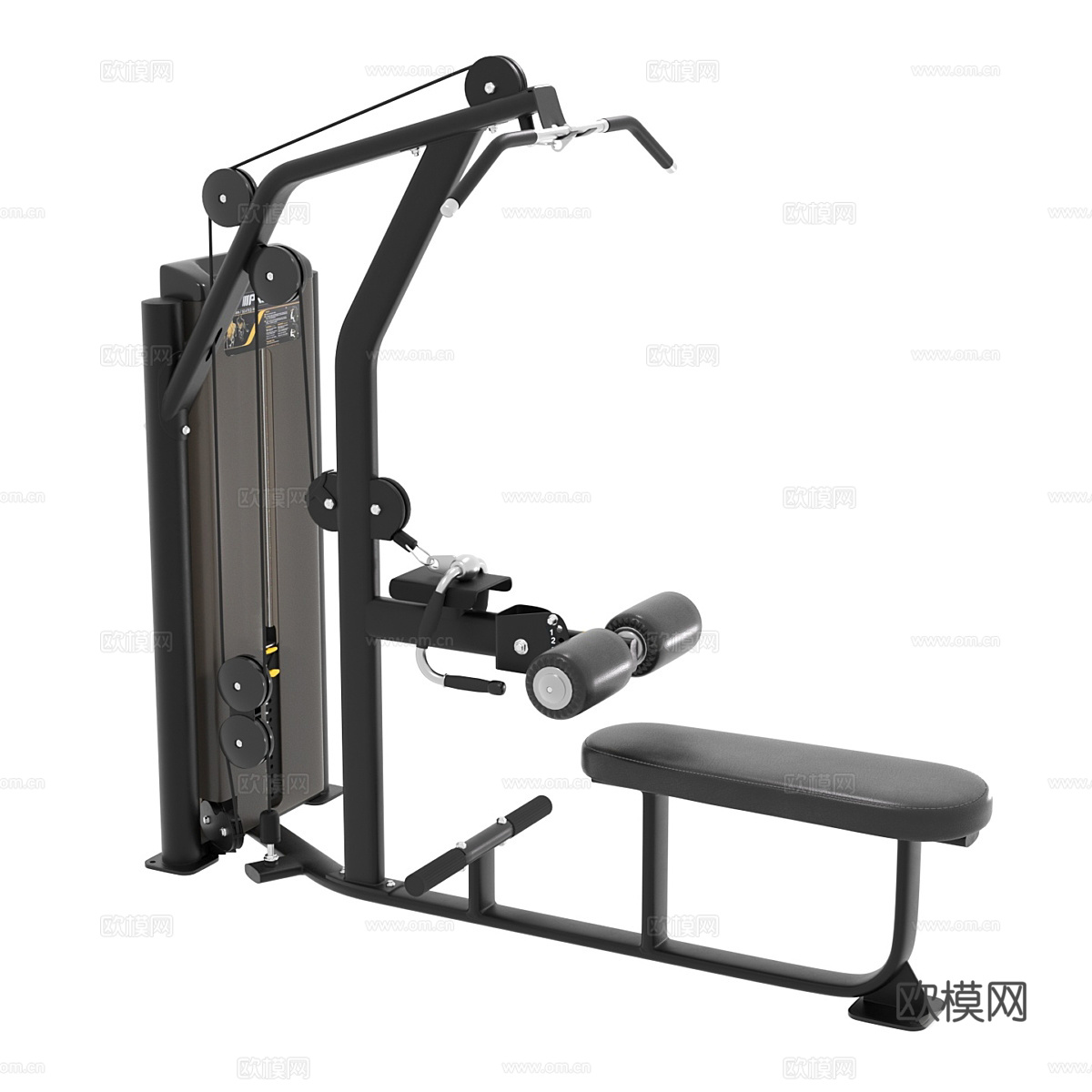 现代健身器材3d模型