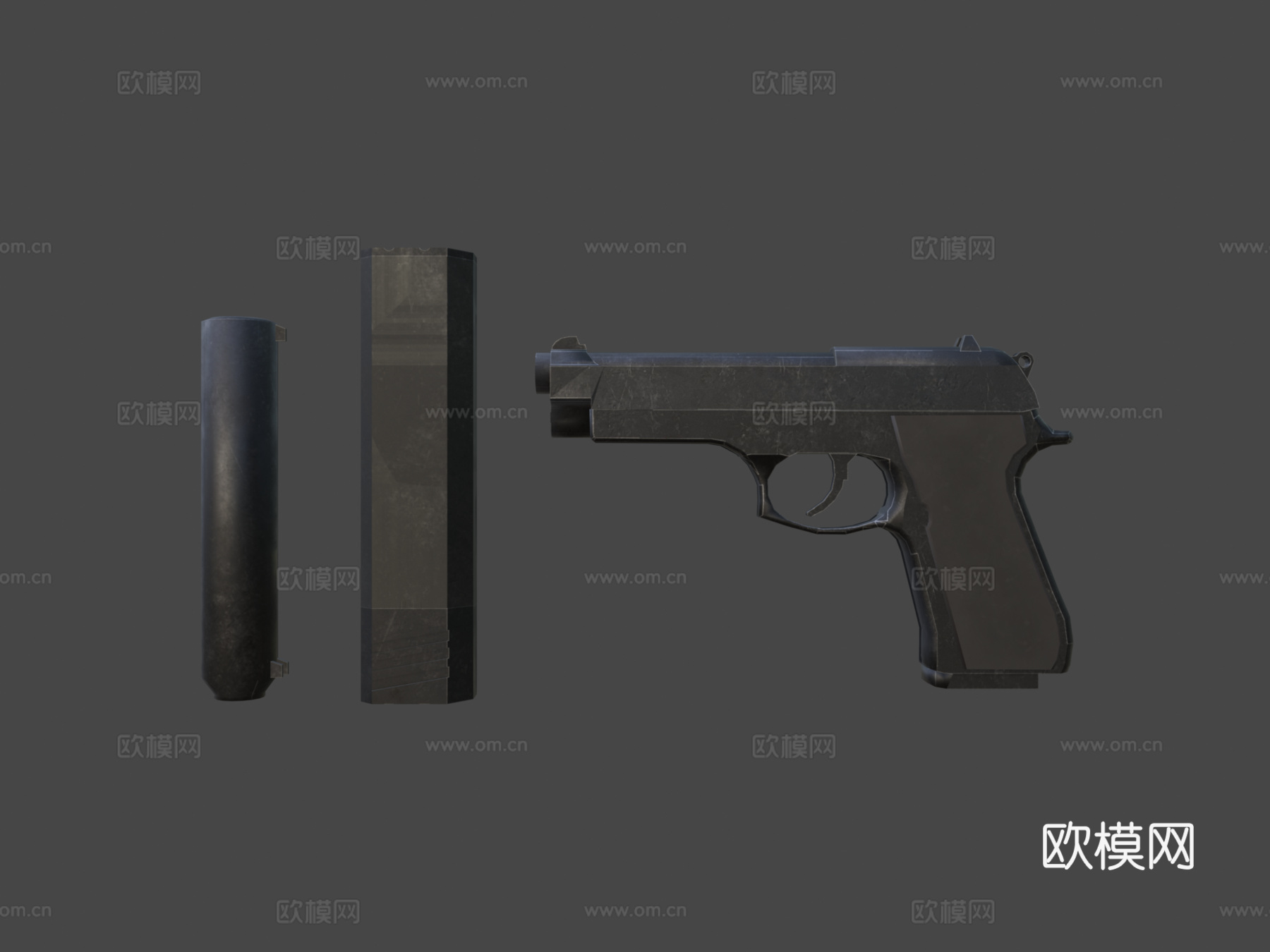 伯莱塔M93d模型