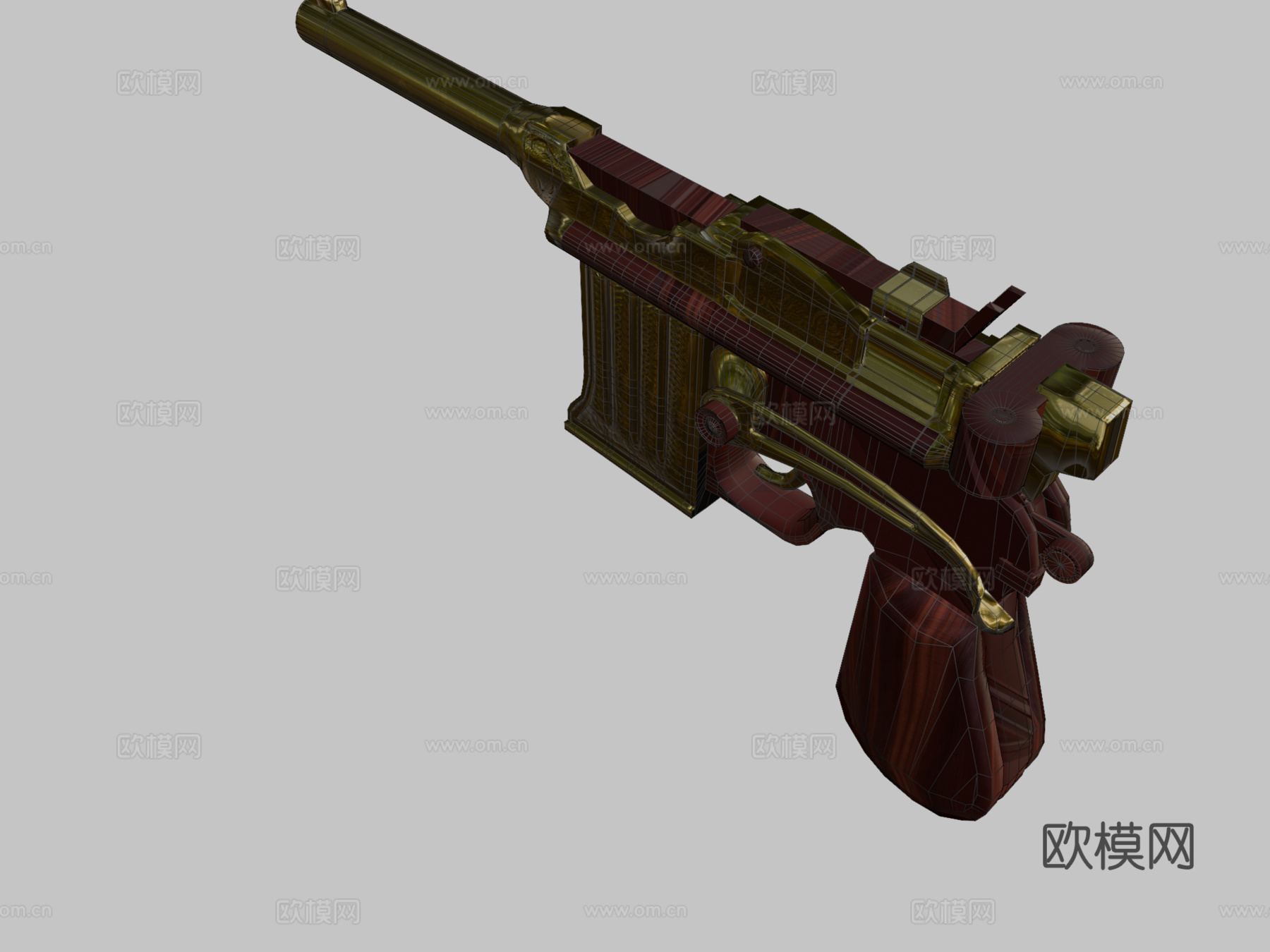 生化奇兵无限手枪3d模型