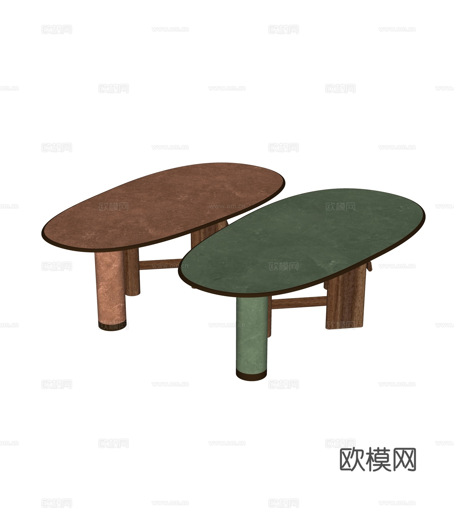 现代书桌 餐桌su模型
