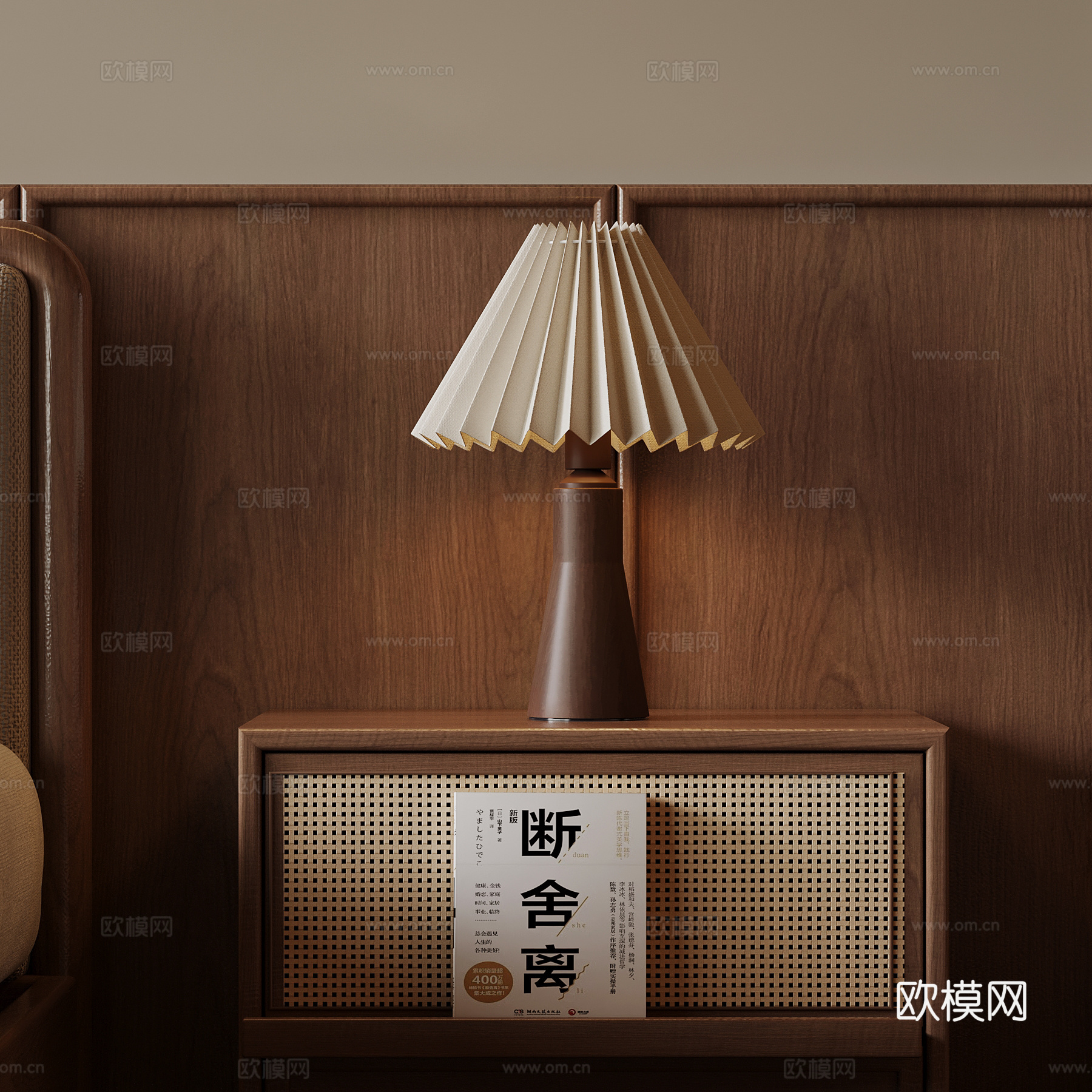 台灯 法式中古风台灯su模型