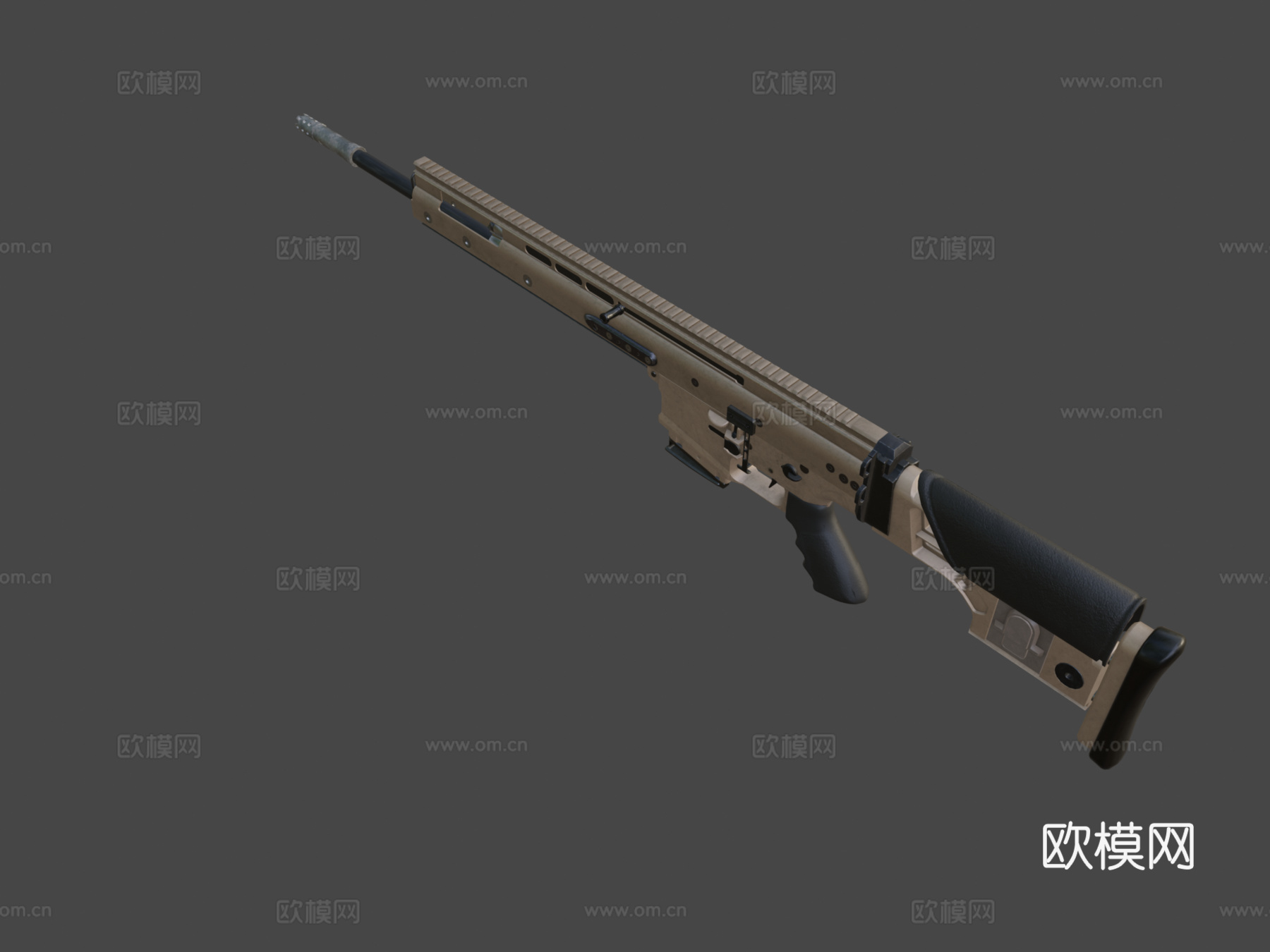 FN SCAR MK20 SSR3d模型