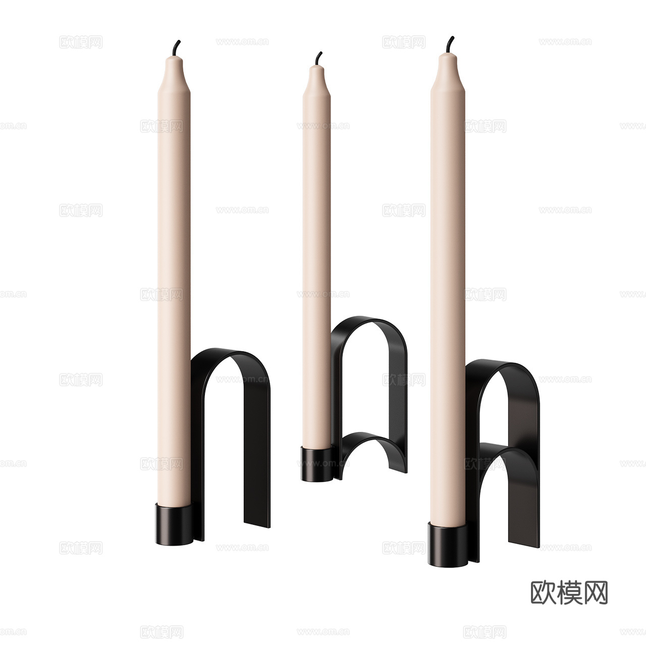 Kristina 复古烛台 烛台 蜡烛 装饰品摆件 装饰品3d模型