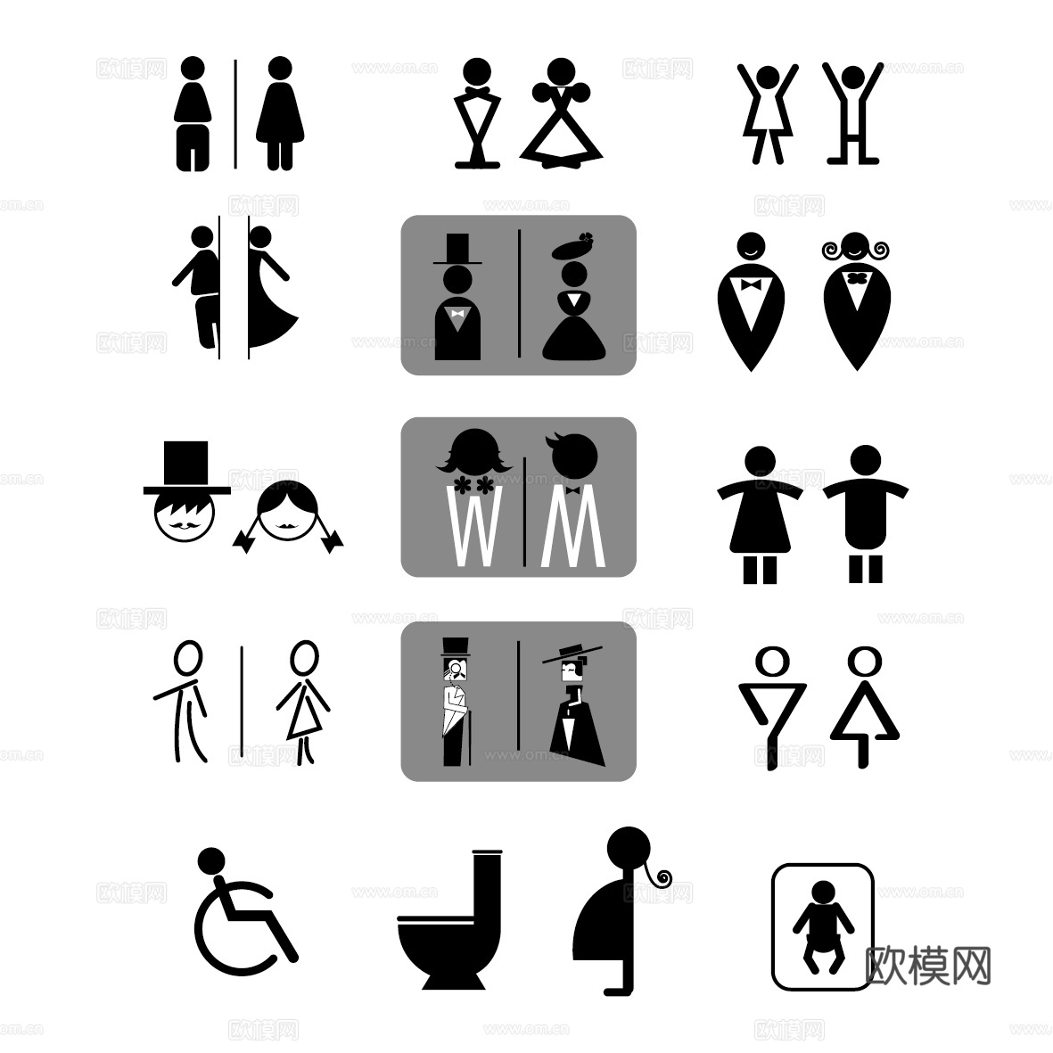 标识图标cad施工图