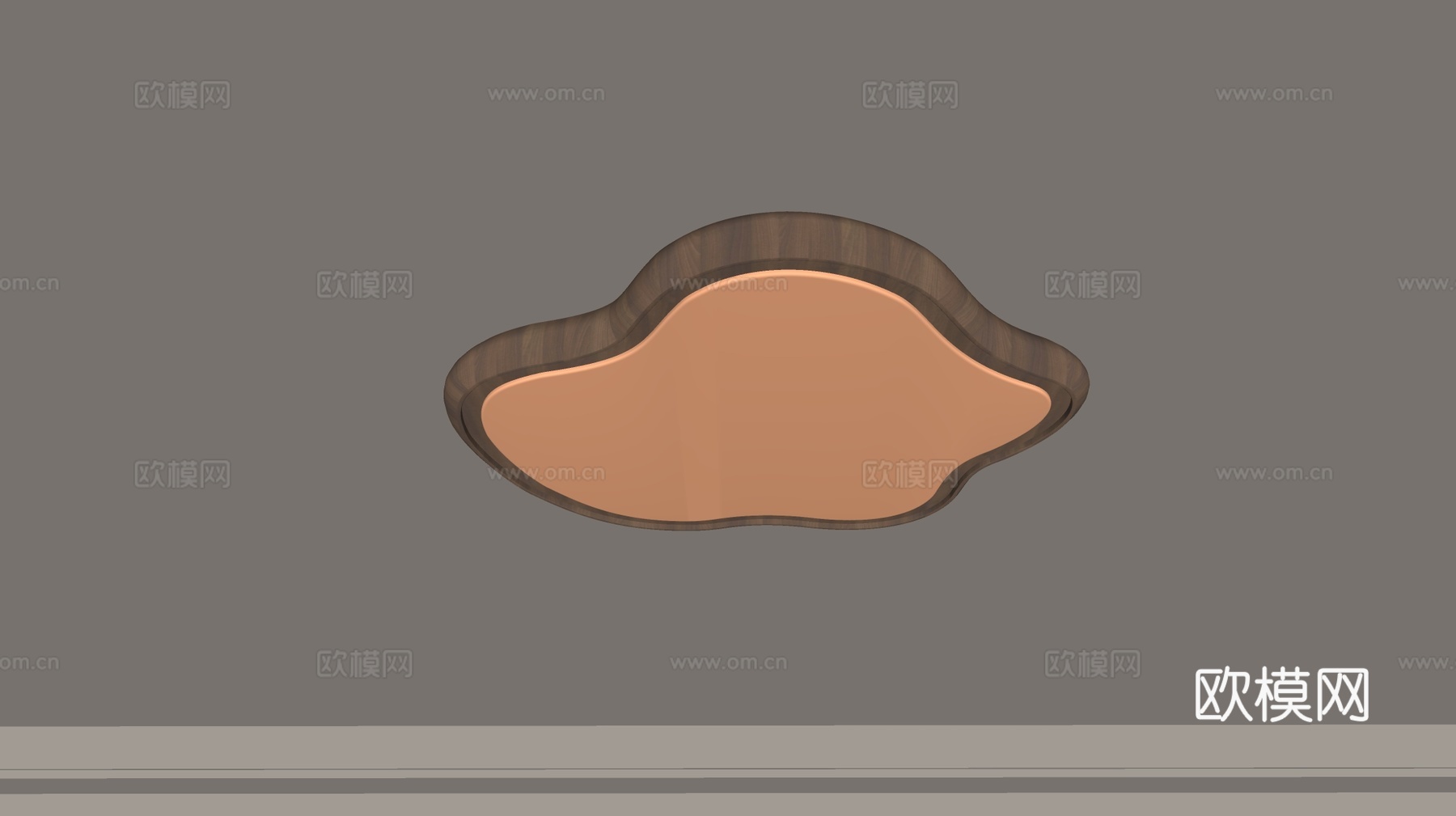 现代吸顶灯 几何形吸顶灯 卧室灯 艺术造型灯具 时尚客厅灯su模型下载（渲染图2）