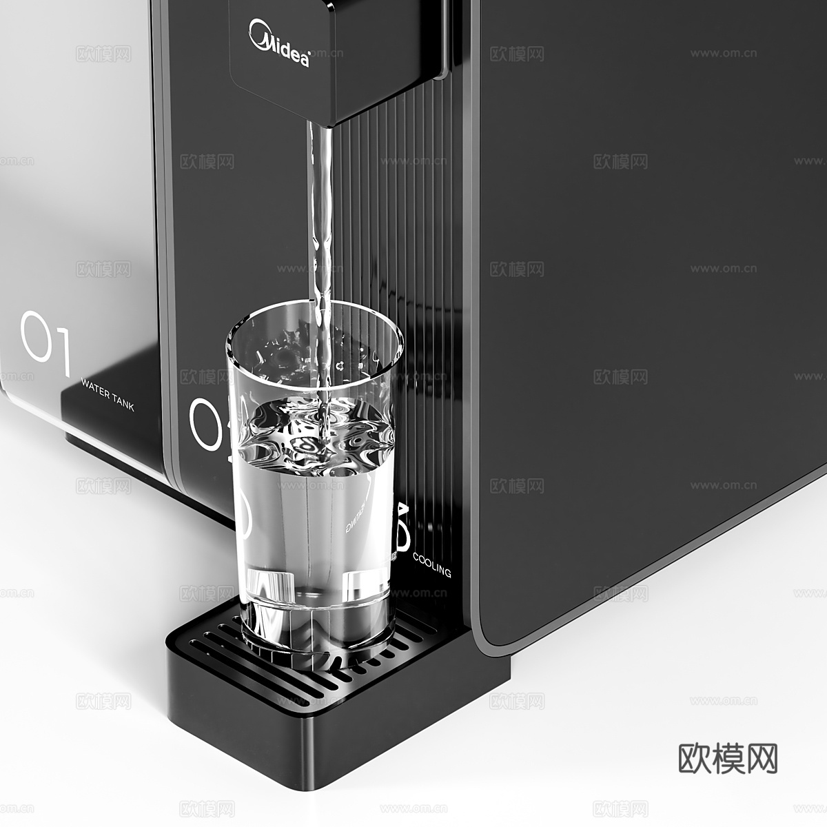 现代美的 Instant 饮水机3d模型