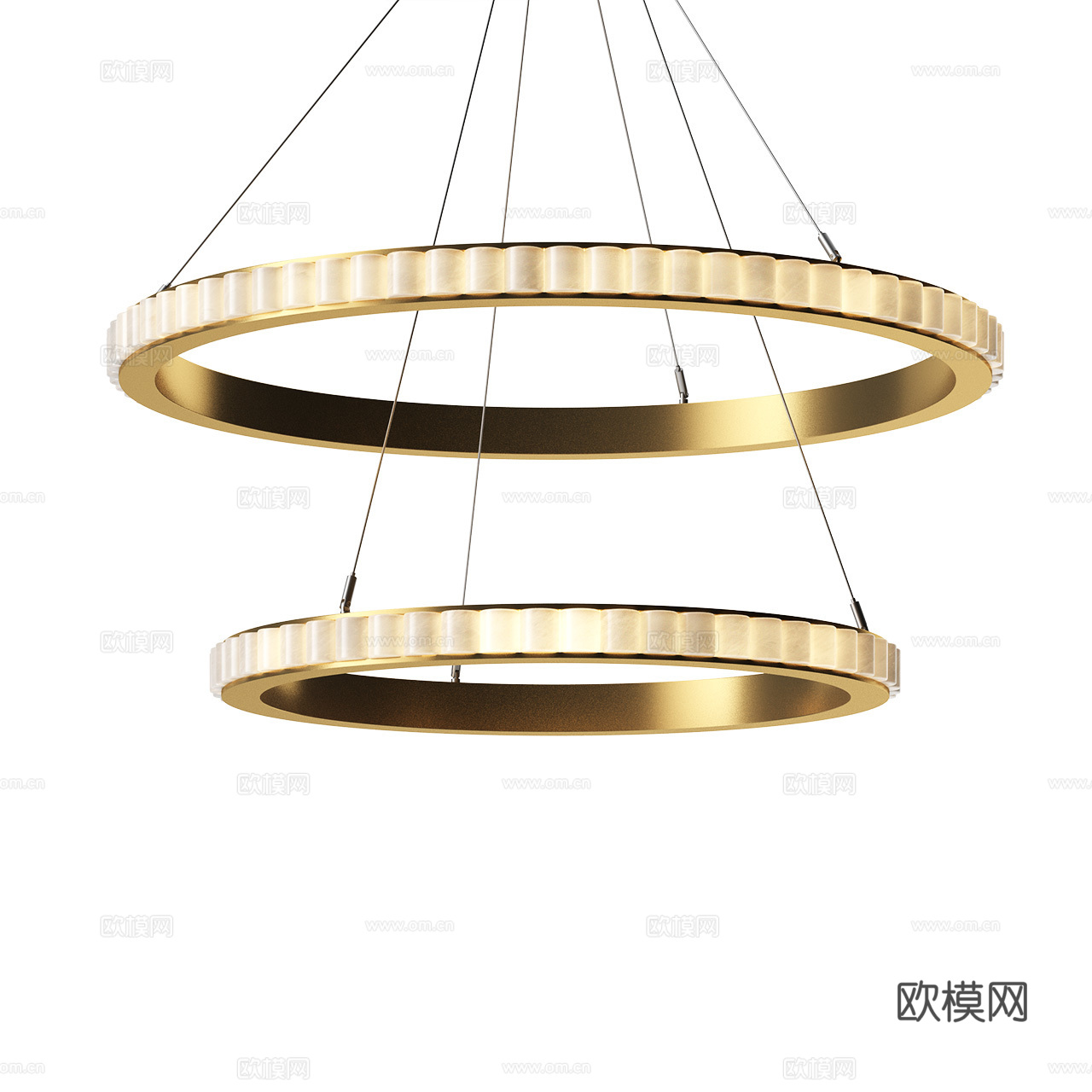 Avalon 意式轻奢吊灯 金属吊灯 大理石吊灯 透光石吊灯3d模型