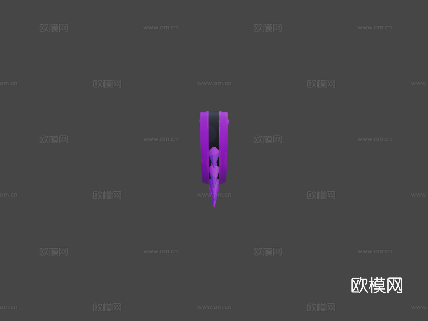 眼镜蛇匕首-紫虚空(爪刀-天空)3d模型