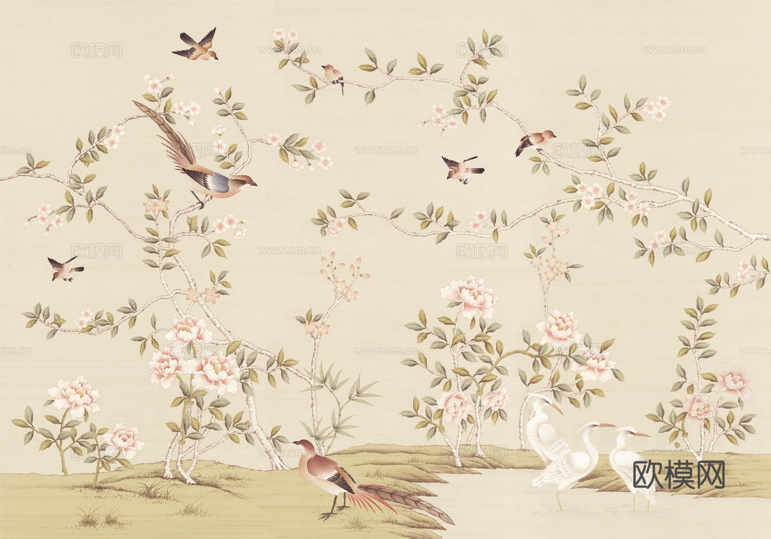 中式花鸟壁纸