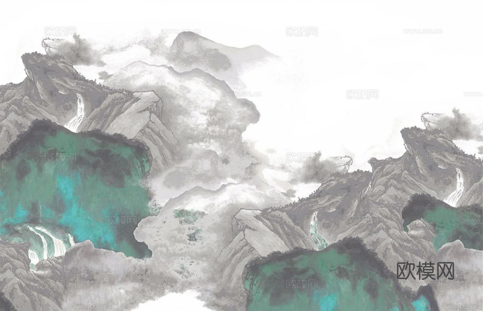新中式水墨画