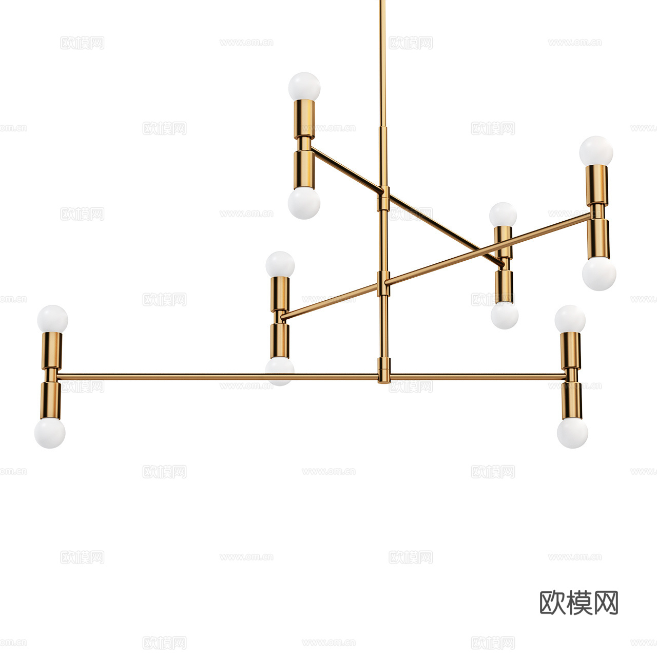 Lambert 现代吊灯 金属吊灯 玻璃吊灯 极简吊灯3d模型