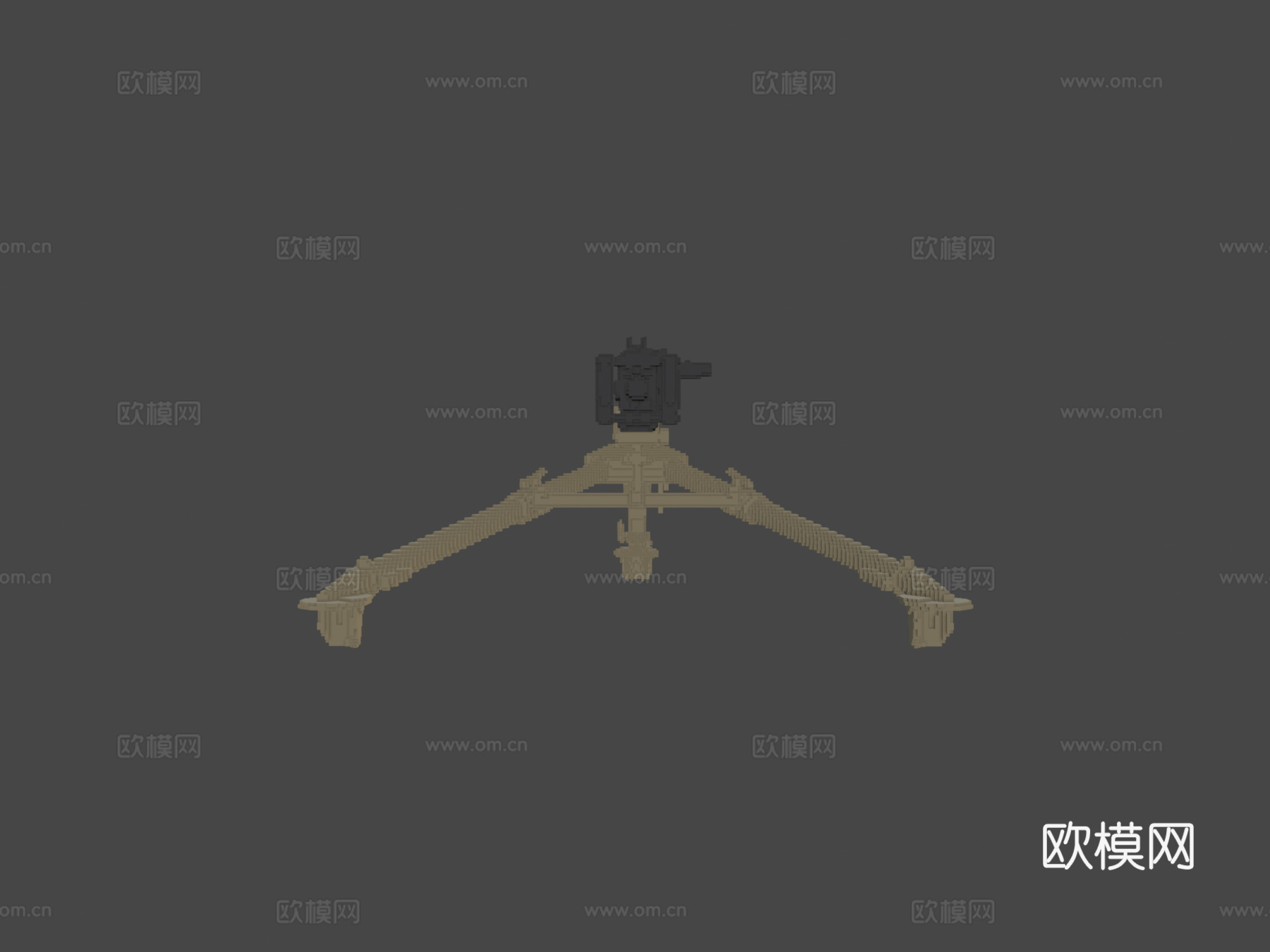 M2勃朗宁3d模型