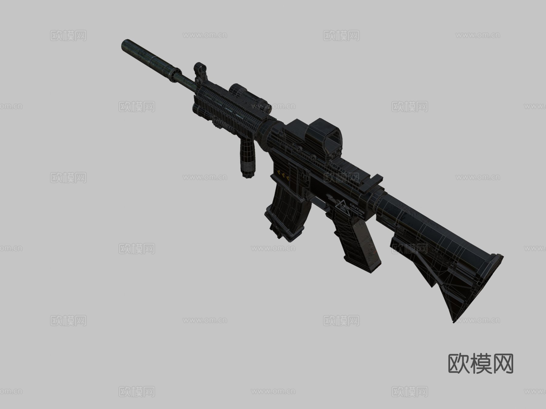 M4A1步枪3D模型3d模型