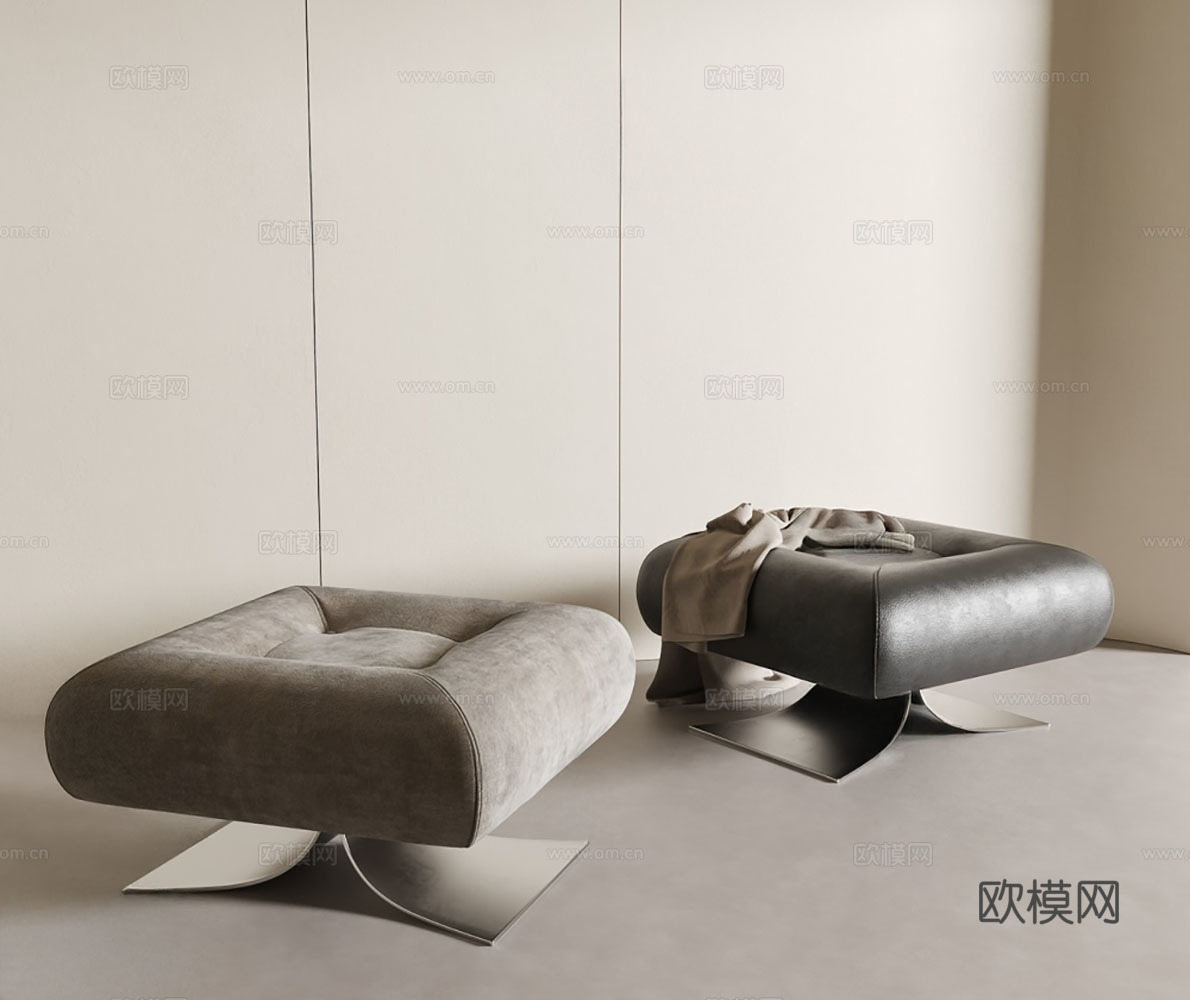 现代沙发凳su模型