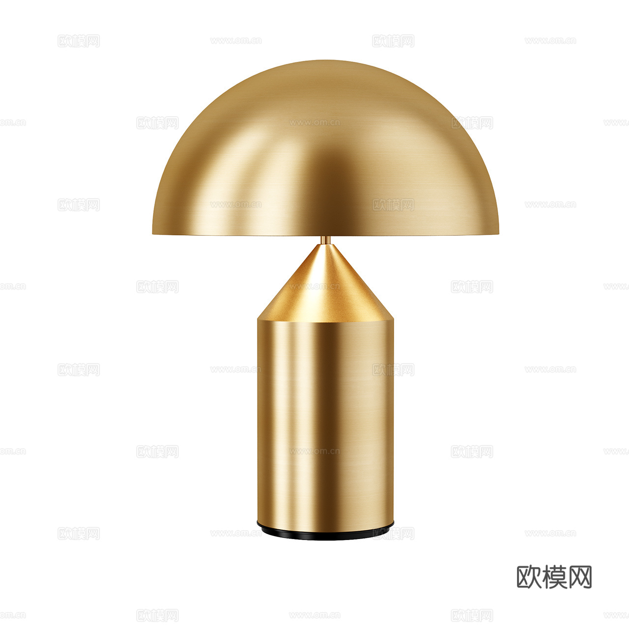 Oluce 极简台灯 经典台灯 金属台灯 拉丝金属台灯3d模型
