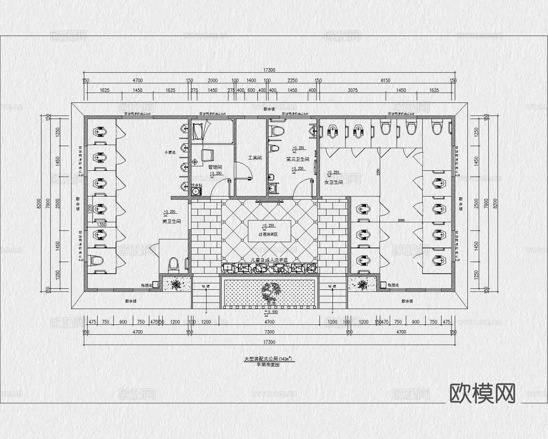 公厕 公共厕所 公共卫生间 公共洗手间 公厕建筑 室外公厕cad施工图