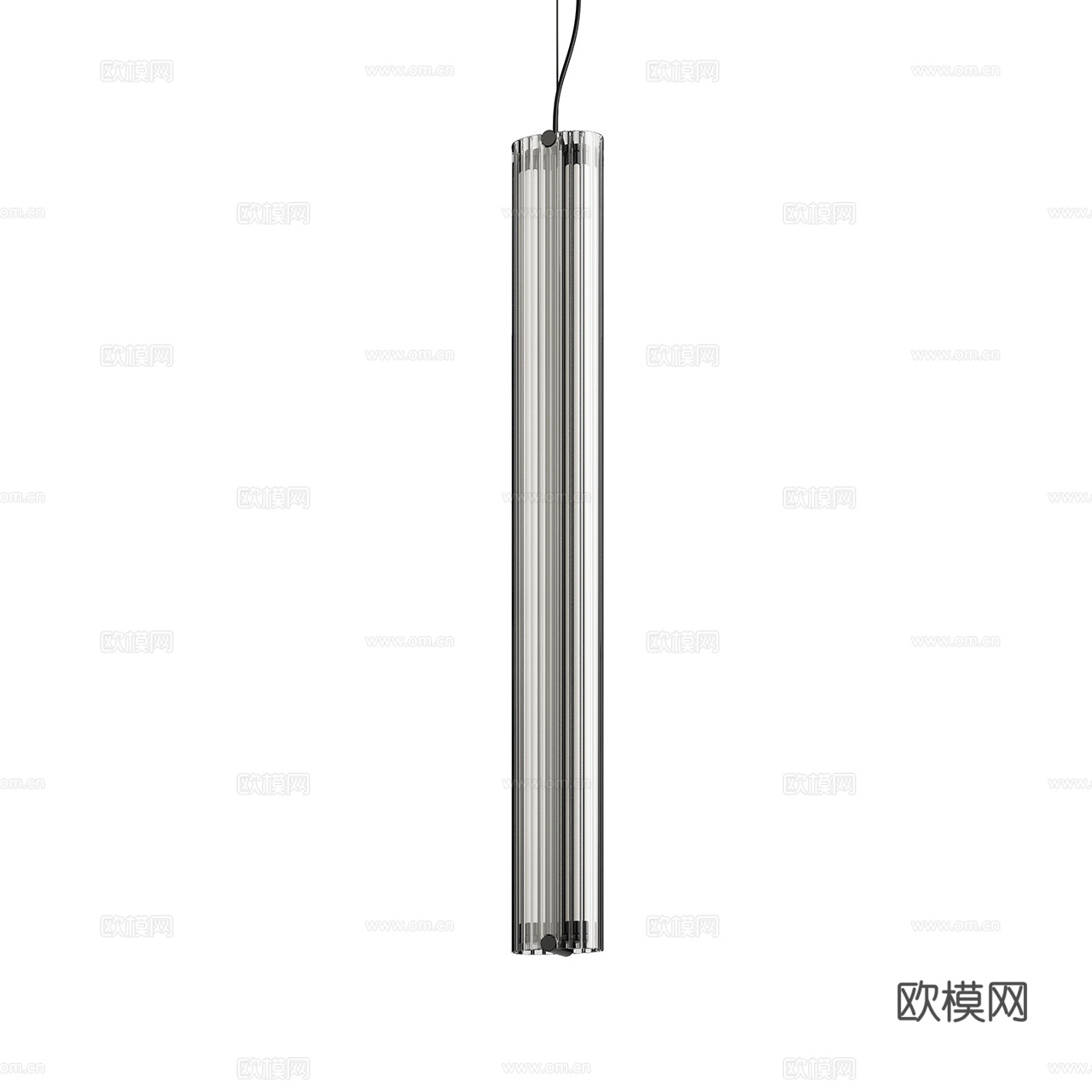 Parachilna 现代吊灯 极简吊灯 玻璃吊灯 长条吊灯3d模型