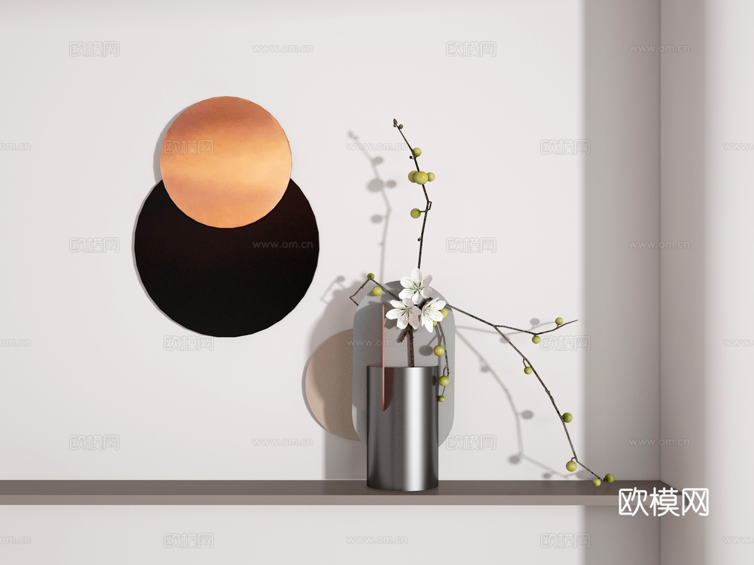 花艺组合3d模型