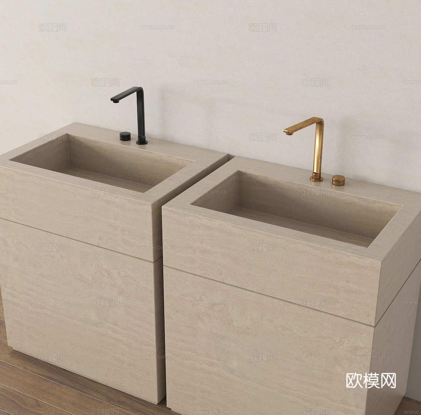 洗手台 洗漱台 台盆3d模型