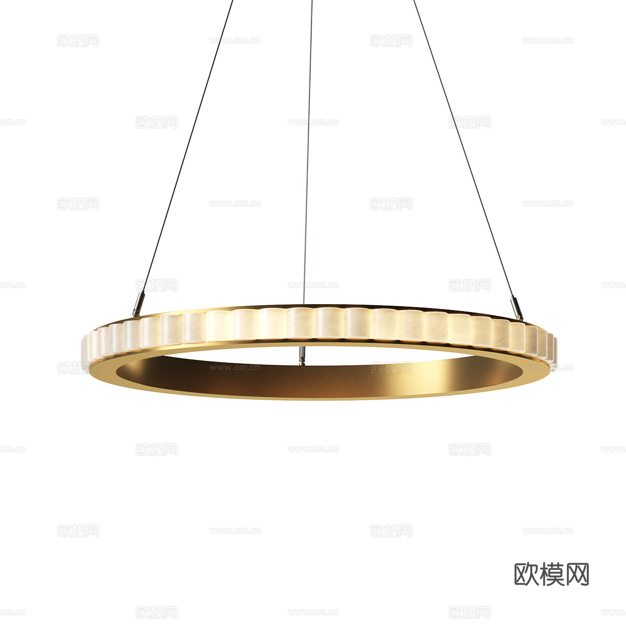 Avalon 意式轻奢吊灯 金属吊灯 大理石吊灯 透光石吊灯3d模型