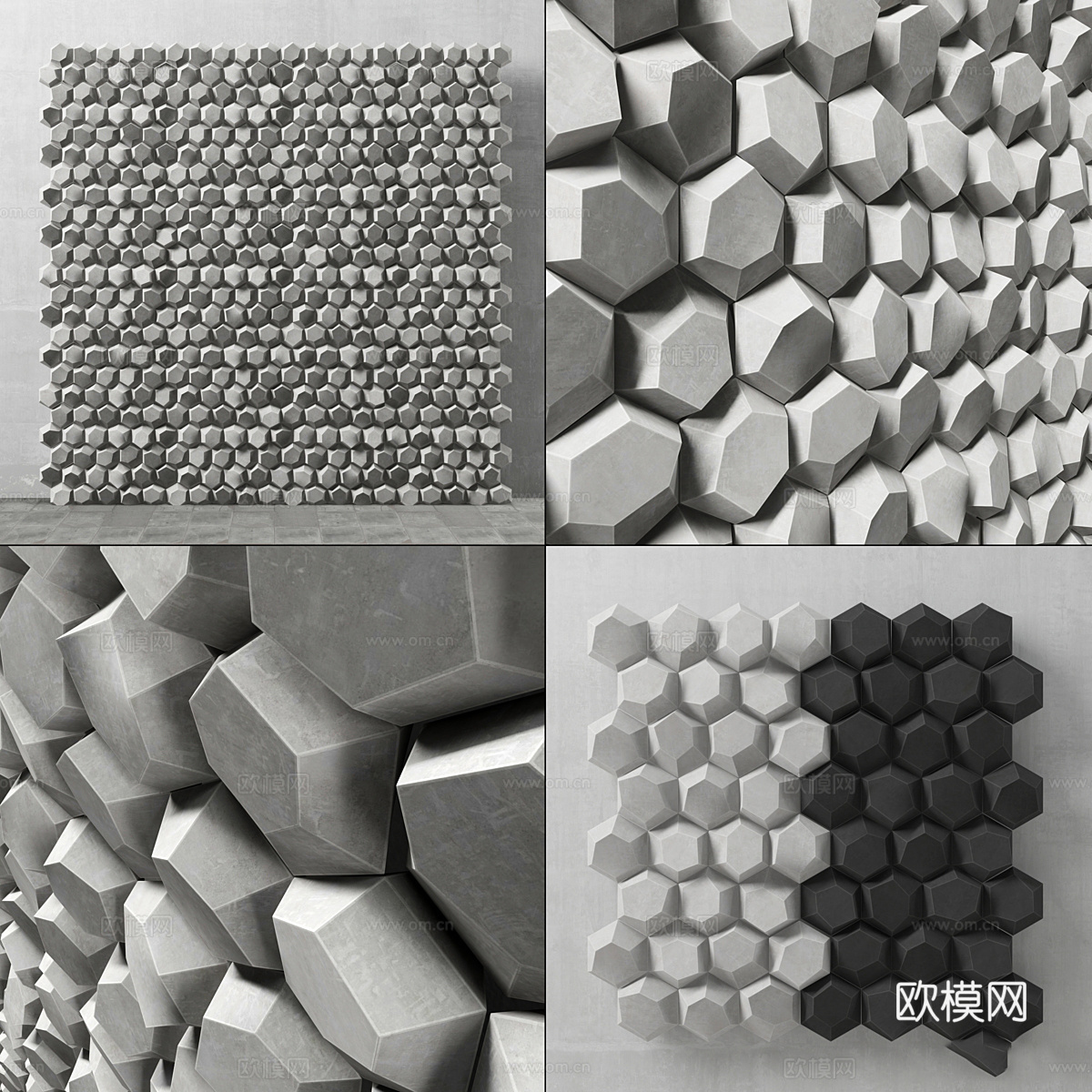 瓷砖 墙饰 水泥砖 马赛克砖3d模型