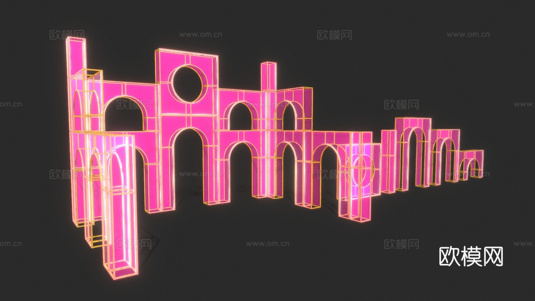 现代商业外摆 室内艺术装置 网红打卡点 商业美陈 美陈装置3d模型