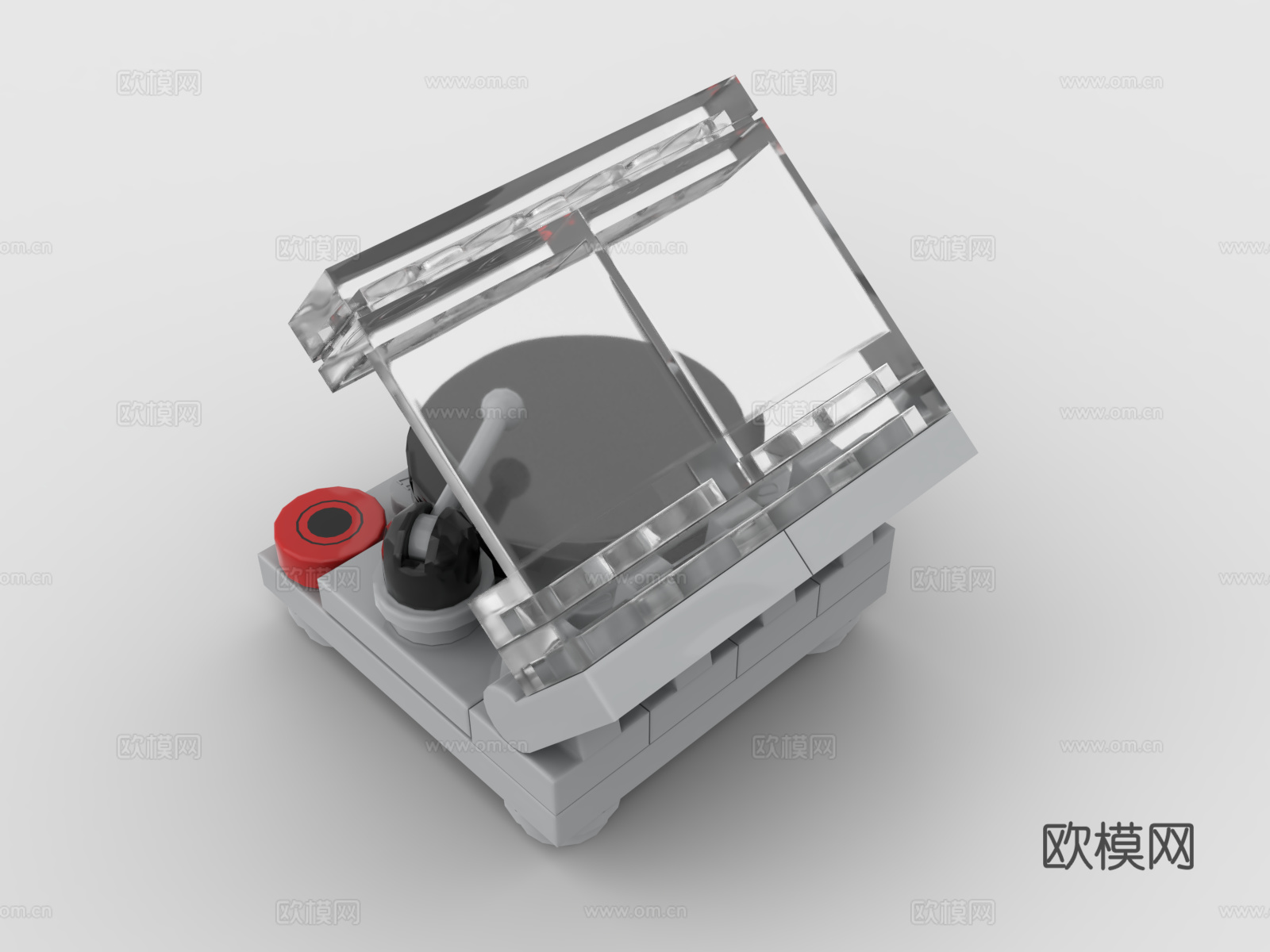 乐高 LEGO 玩具 积木 留声机 唱片机3d模型