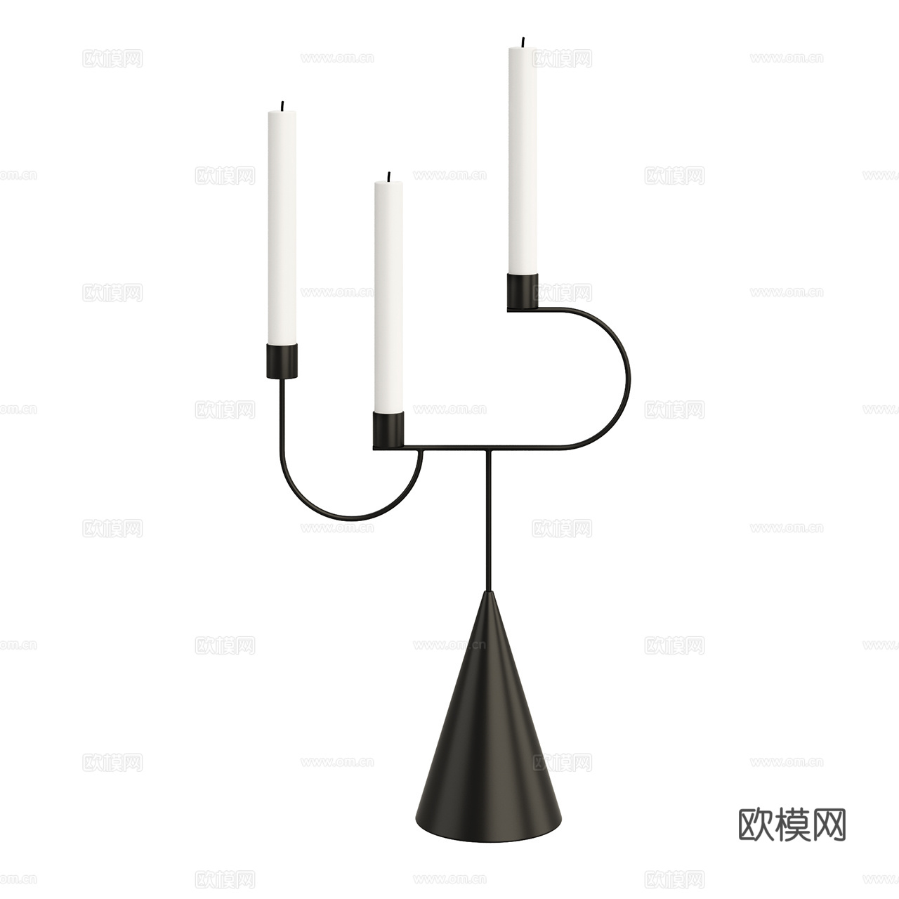 Ferm Living 现代烛台 蜡烛 烛台蜡烛架 装饰品摆3d模型
