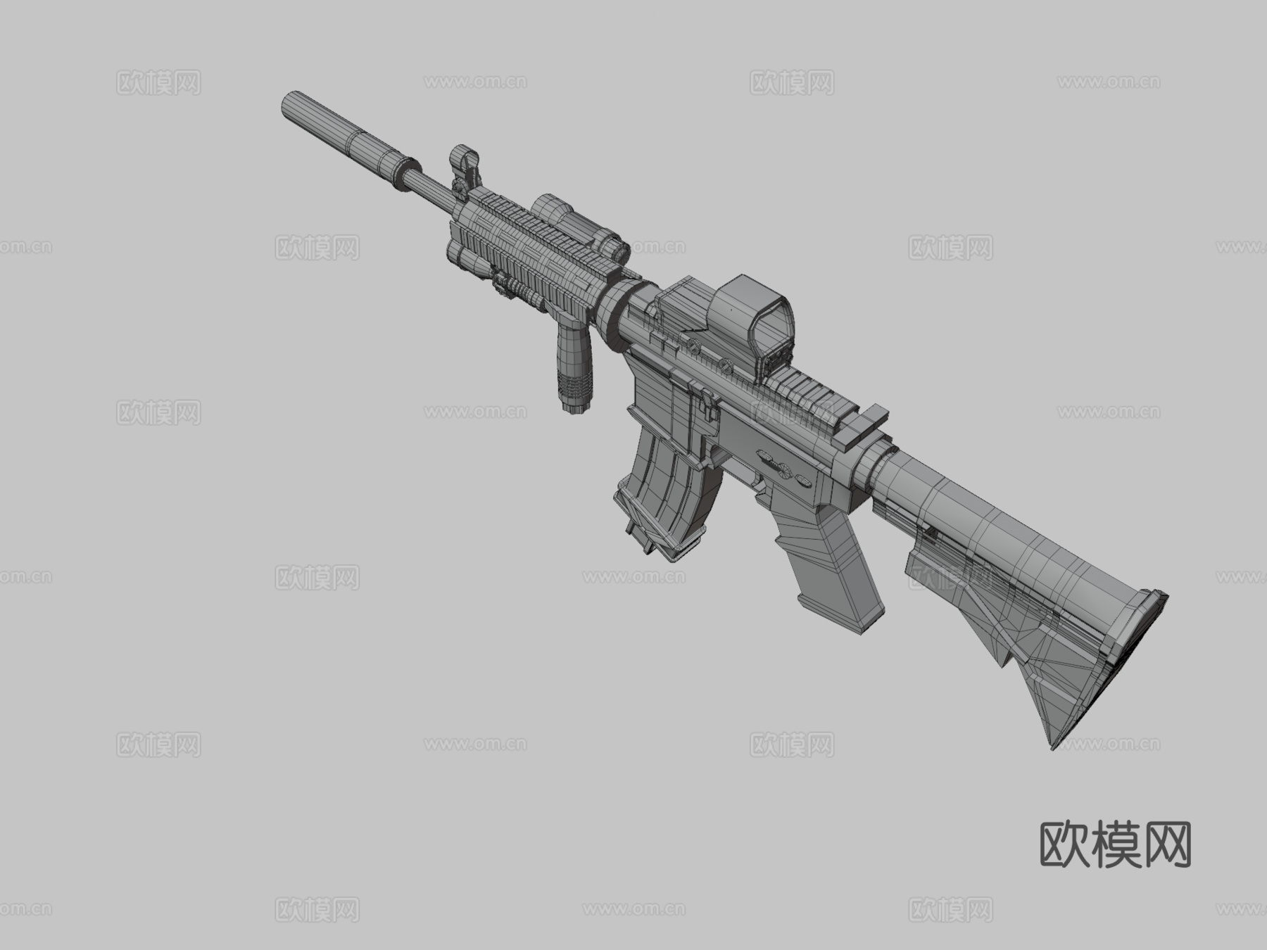 M4A1步枪3D模型3d模型