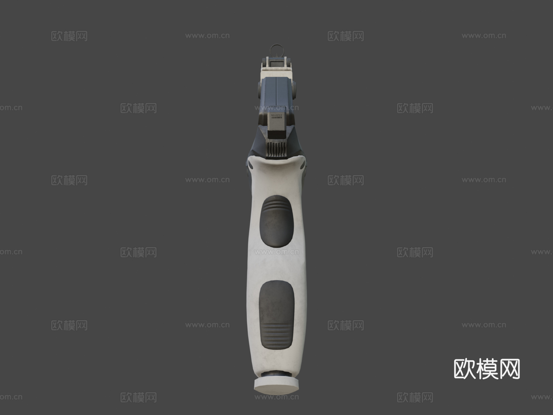 科幻手枪3d模型