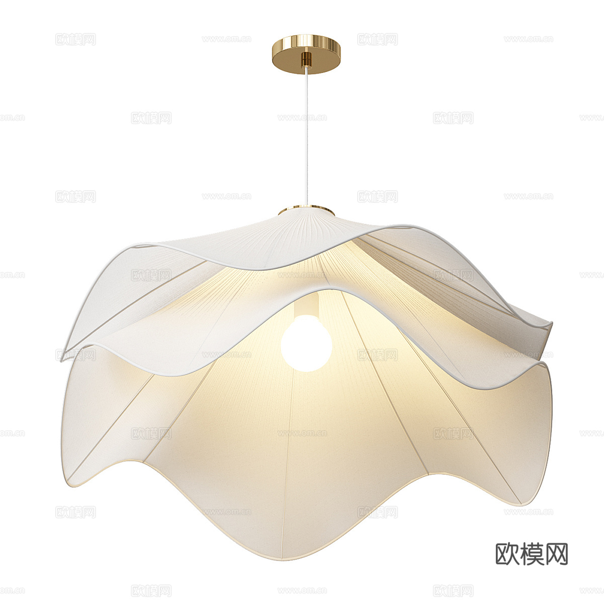 新中式轻奢藤编装饰吊灯3d模型