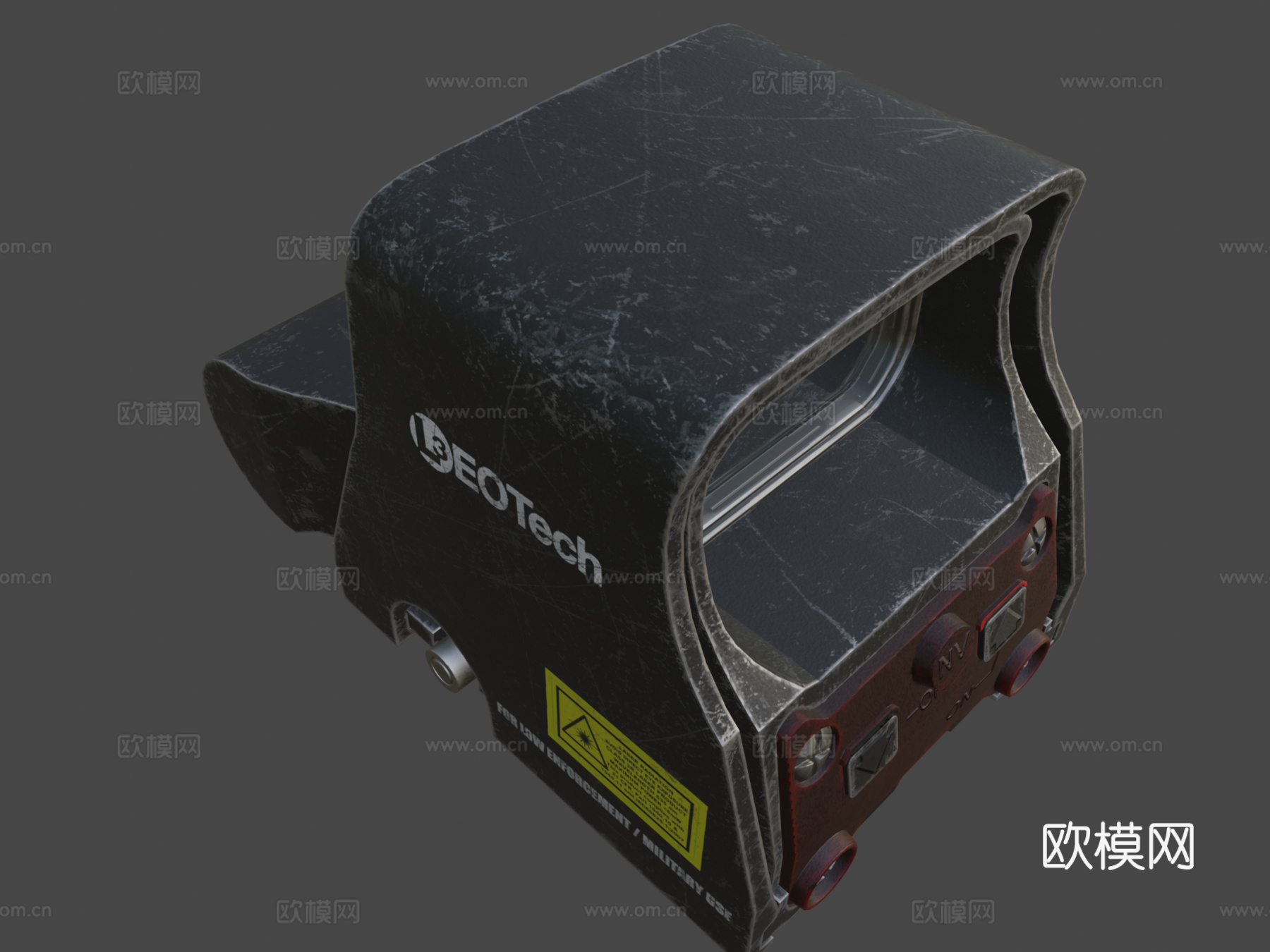 全息武器瞄具3d模型