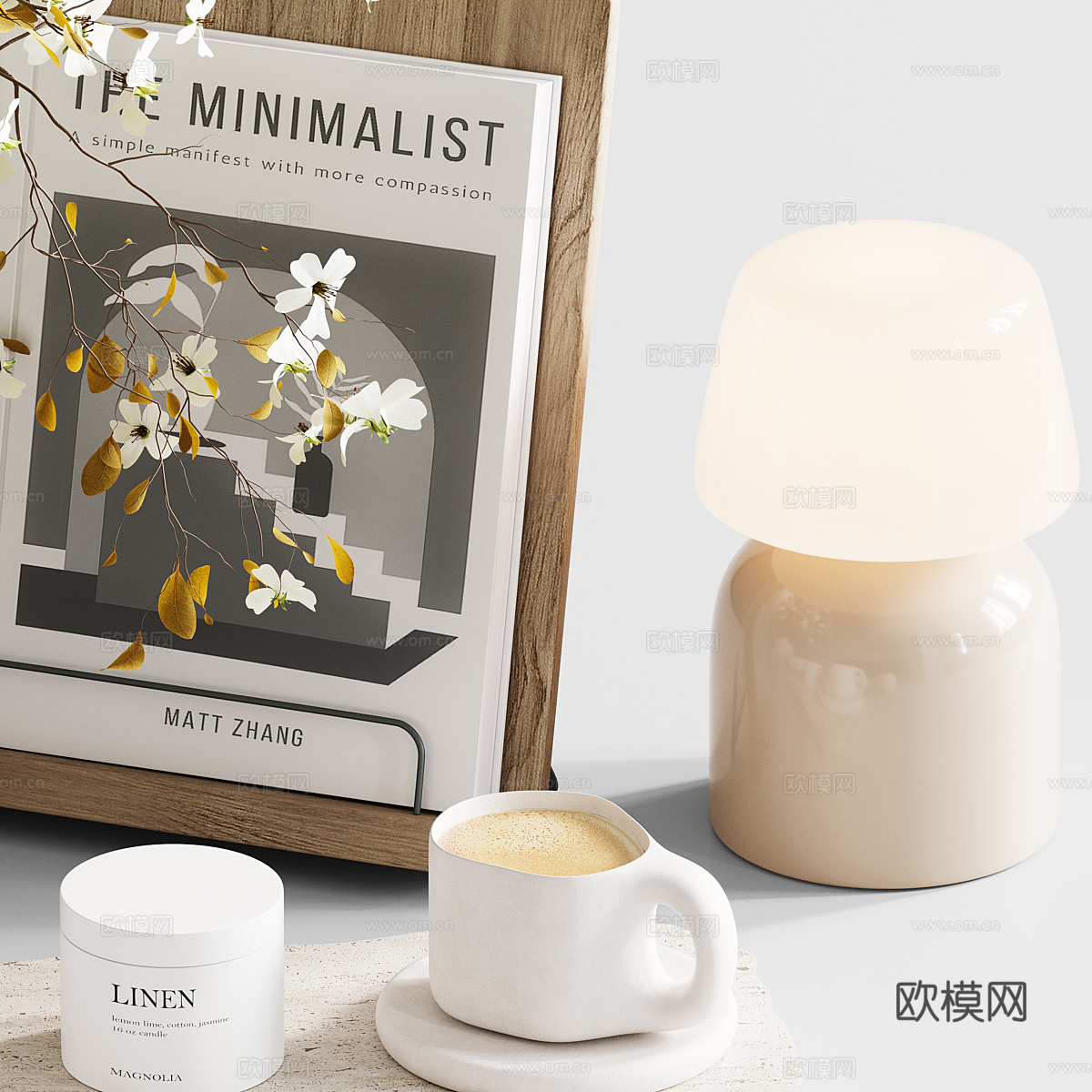 新中式饰品摆件组合3d模型