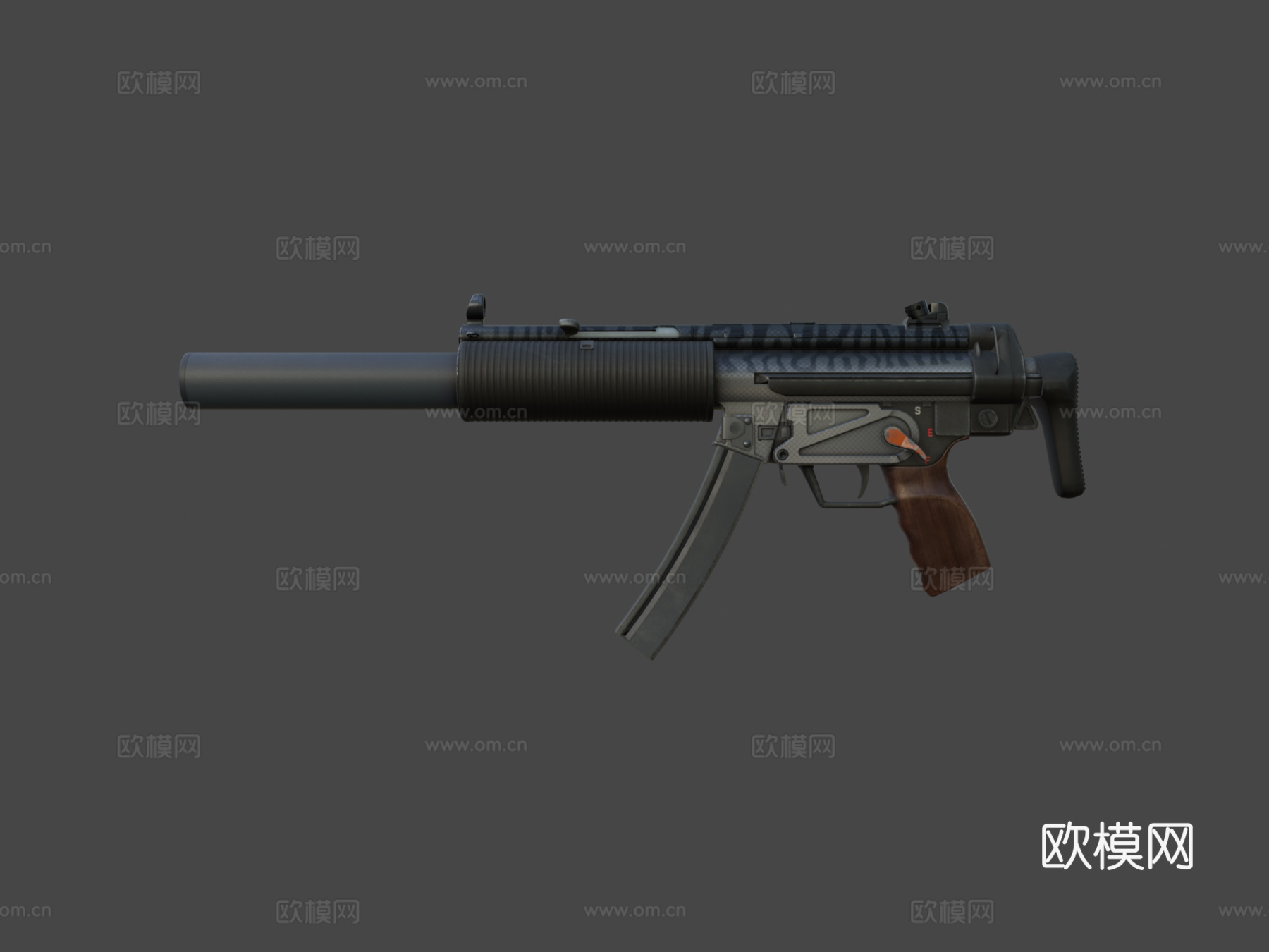 MP5-SD-斯坎布里亚3d模型