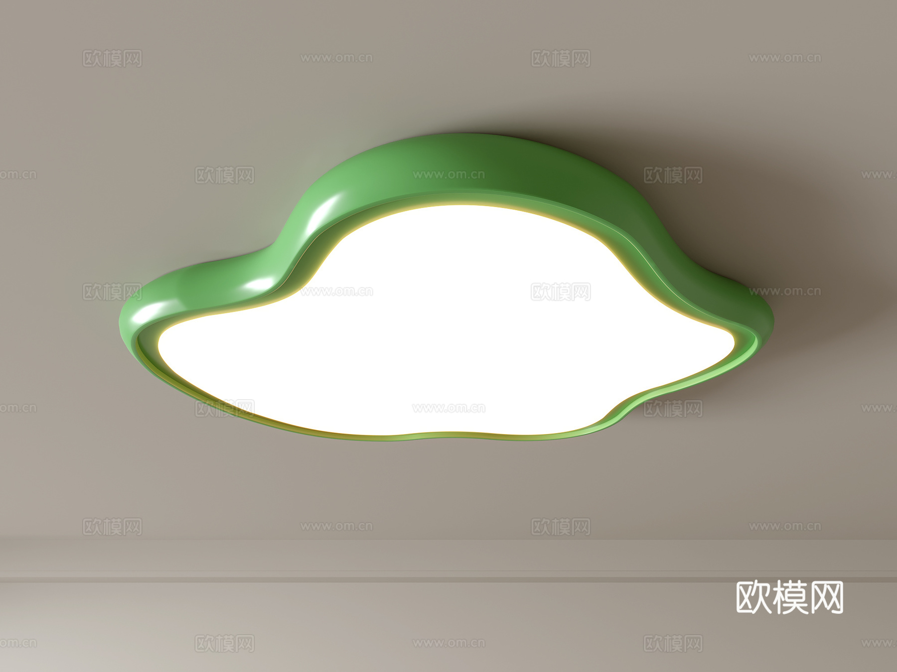 现代吸顶灯 几何形吸顶灯 卧室灯 艺术造型灯具 时尚客厅灯su模型