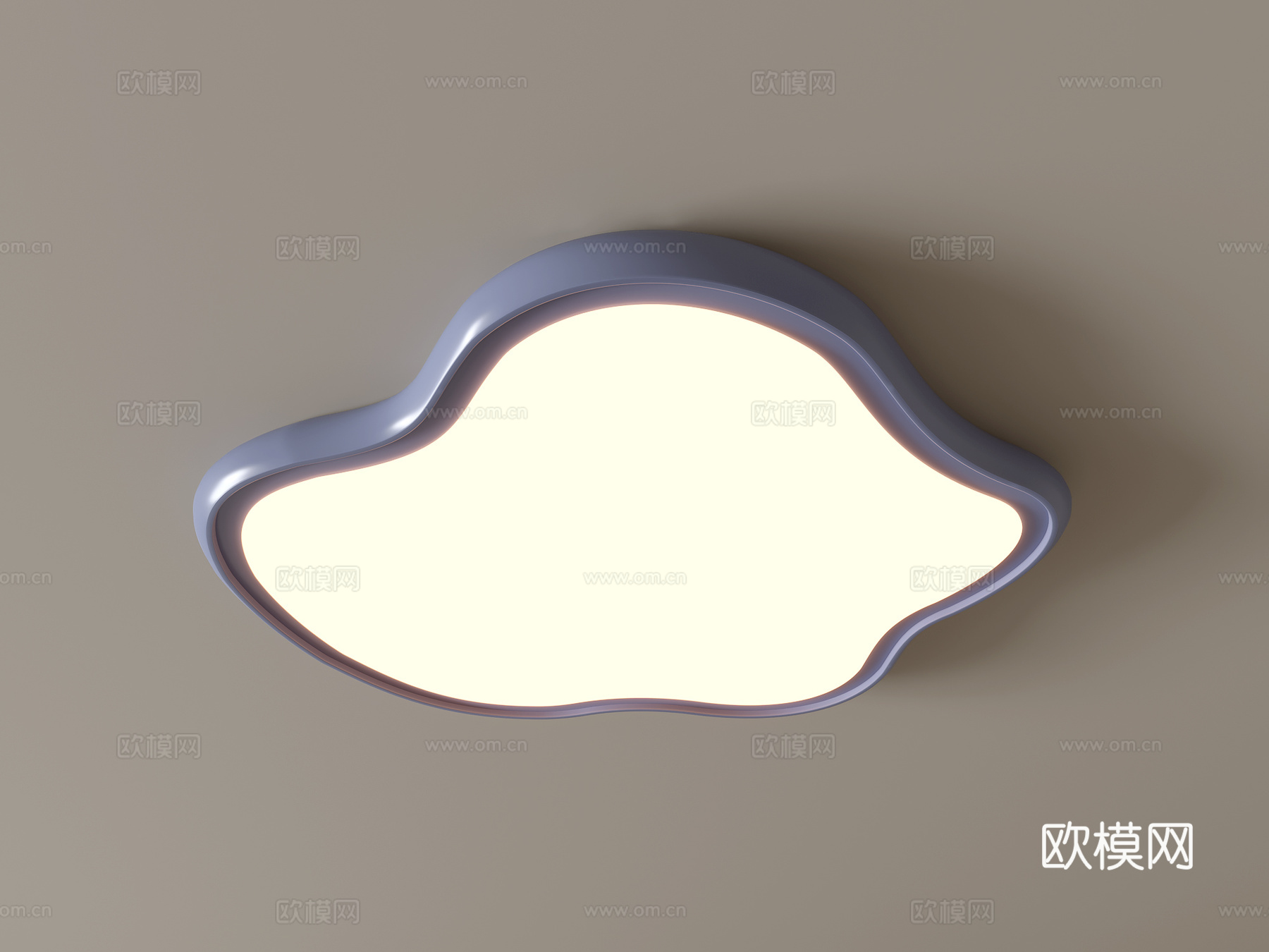 现代吸顶灯 几何形吸顶灯 卧室灯 艺术造型灯具 时尚客厅灯su模型下载（渲染图1）