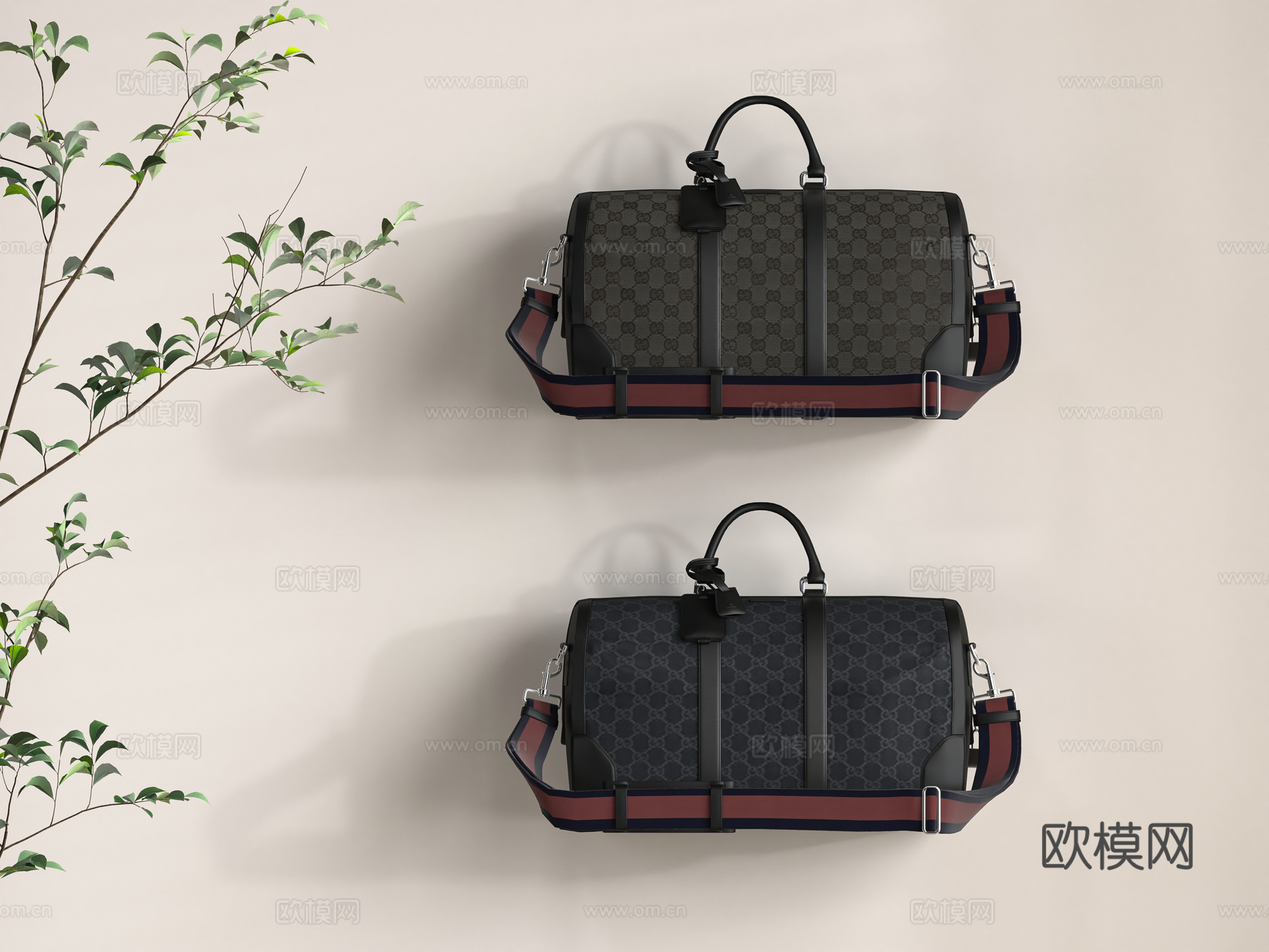 现代手提包3d模型