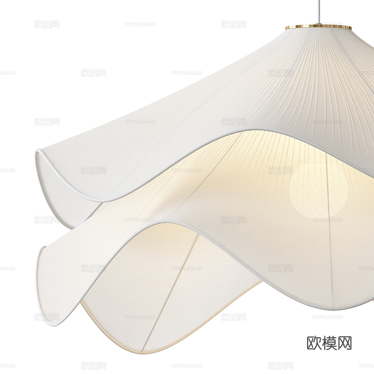 新中式轻奢藤编装饰吊灯3d模型
