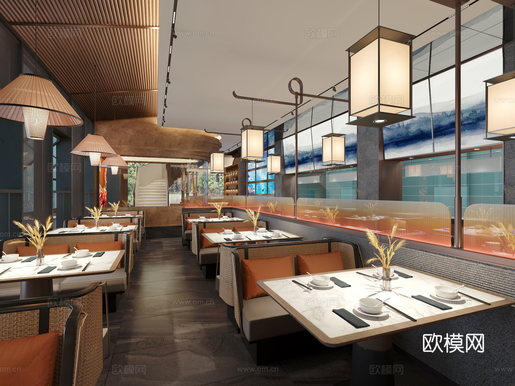 餐馆 餐厅3d模型