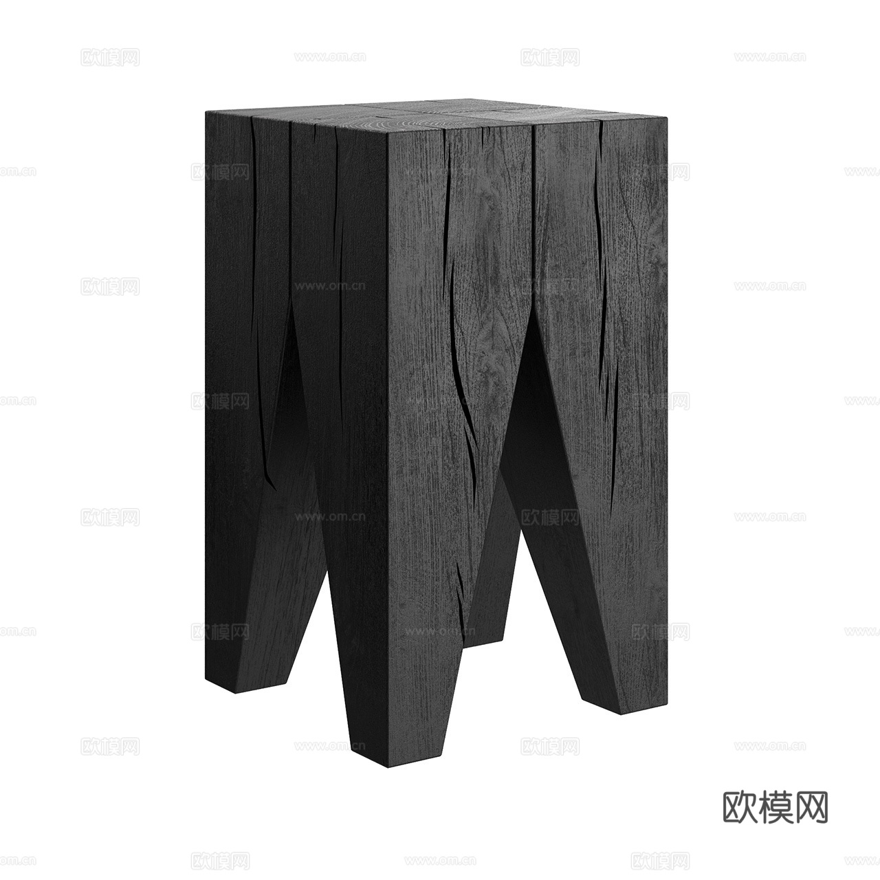 e15 极简边几 经典边几 实木边几 实木凳子 木凳 小凳子3d模型